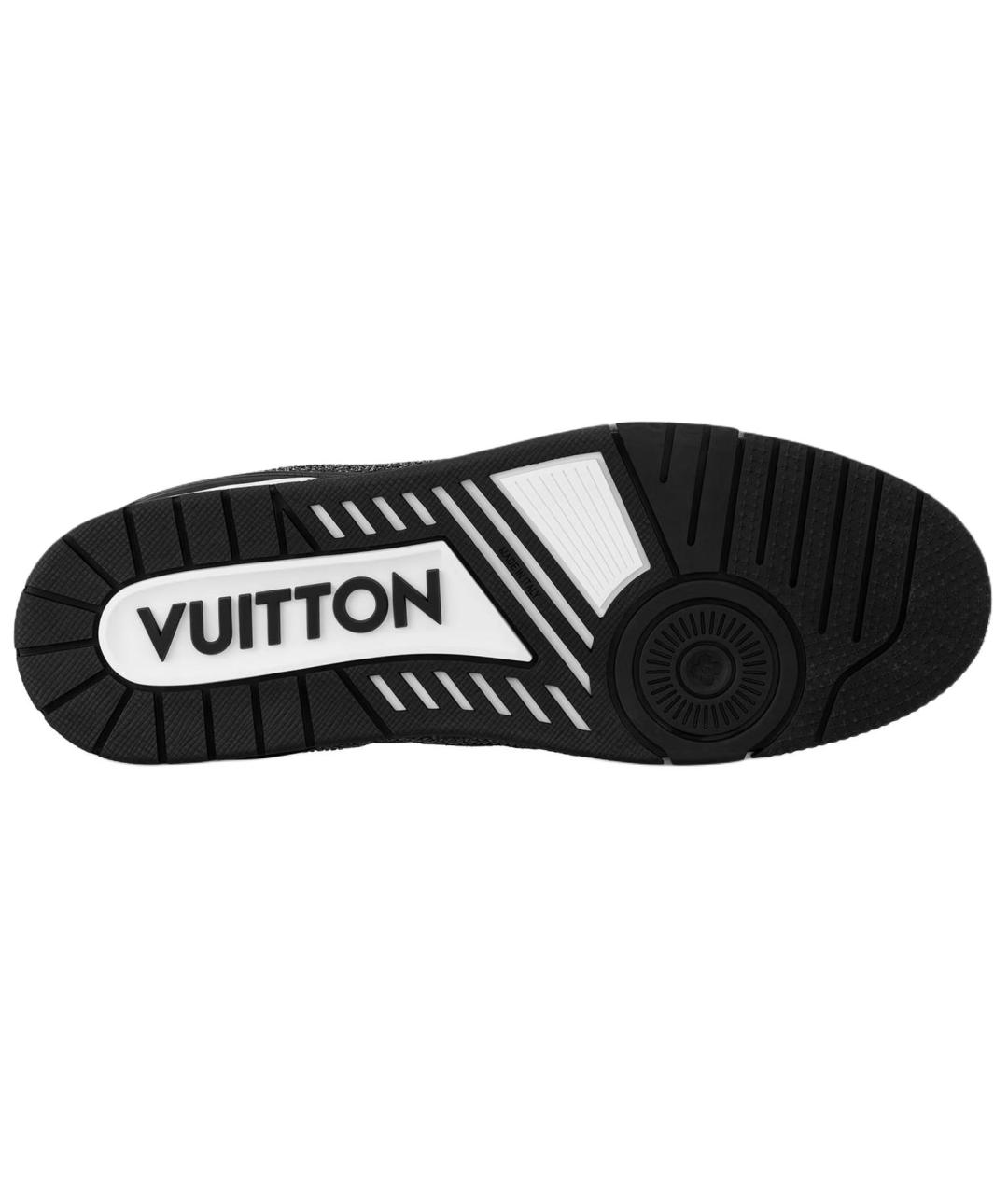 LOUIS VUITTON Черные кожаные кроссовки, фото 5