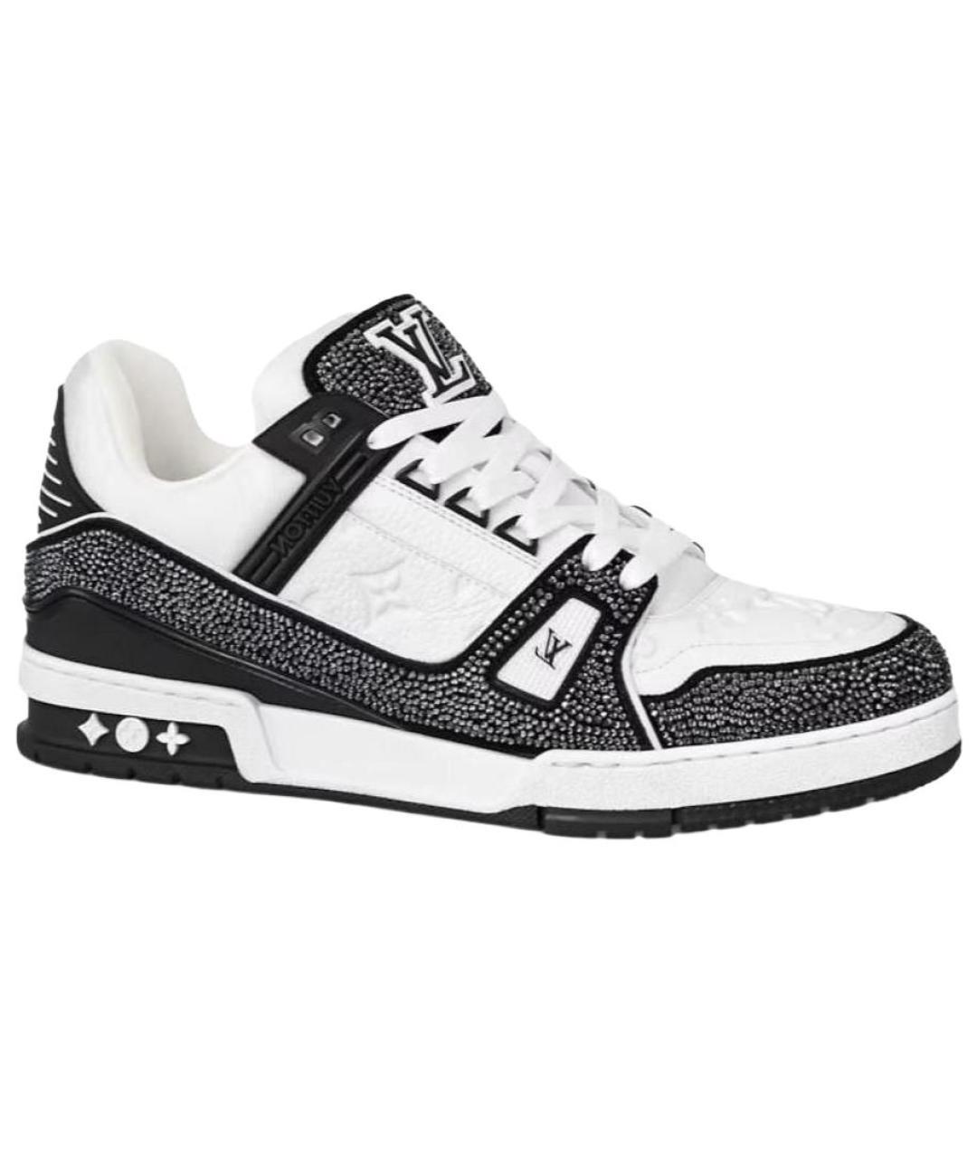 LOUIS VUITTON Черные кожаные кроссовки, фото 1