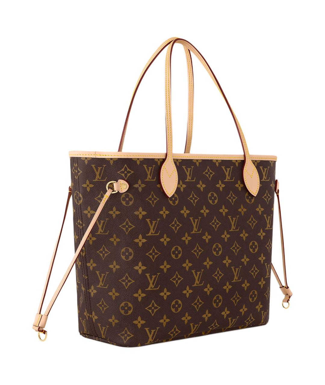 LOUIS VUITTON Коричневая кожаная сумка тоут, фото 2