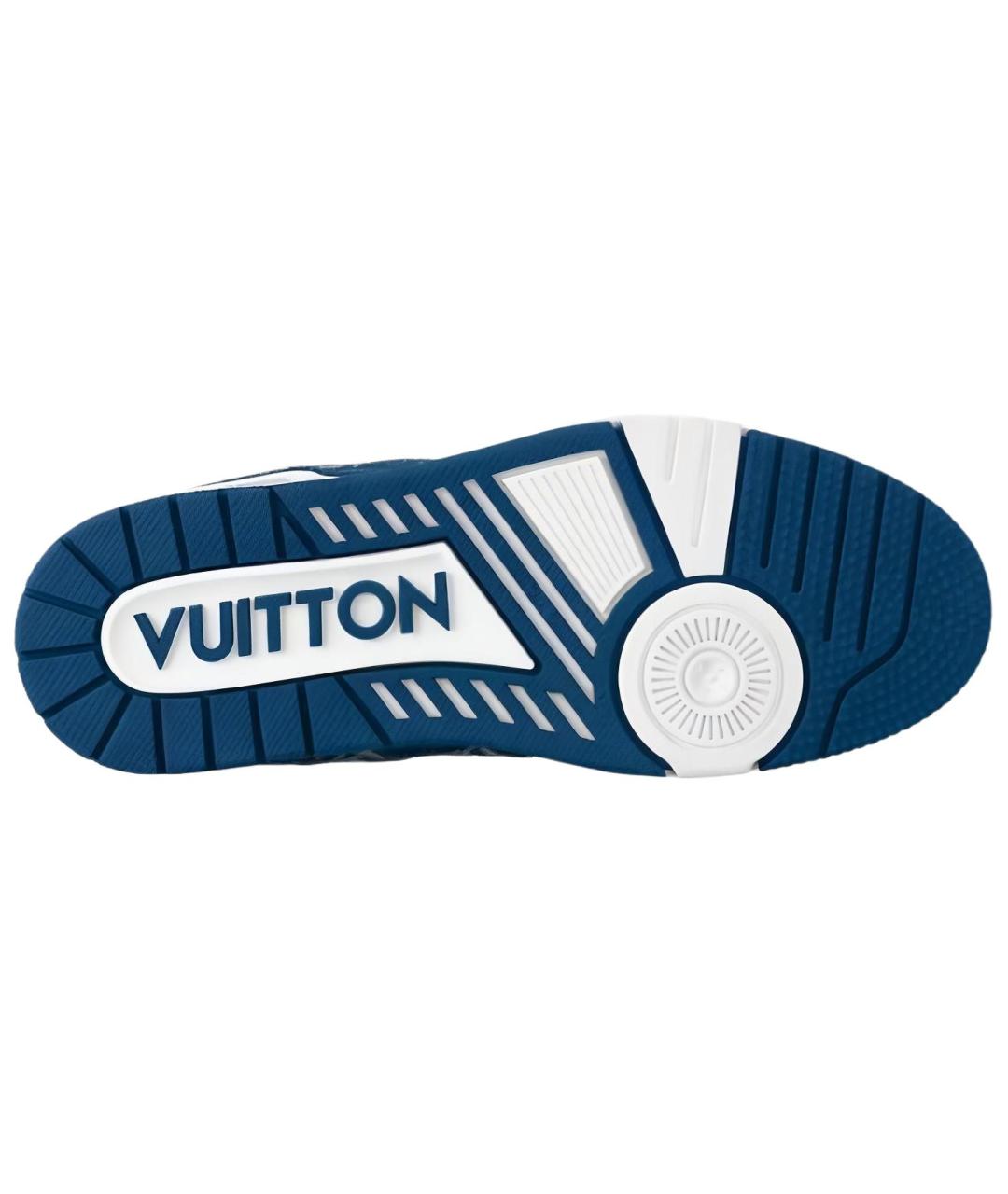 LOUIS VUITTON Белые кожаные кроссовки, фото 6