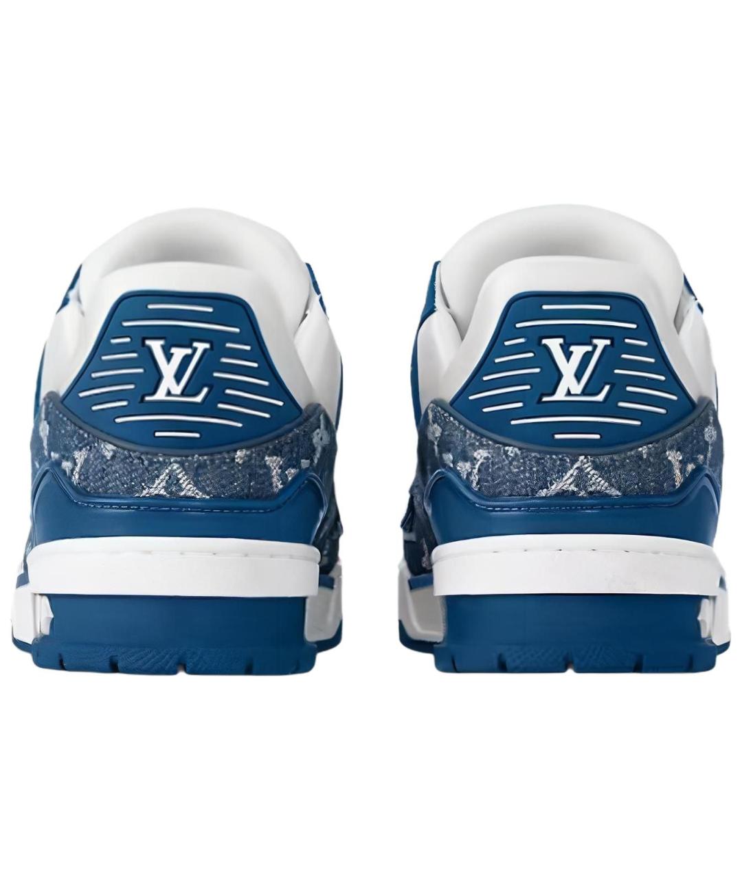 LOUIS VUITTON Белые кожаные кроссовки, фото 5