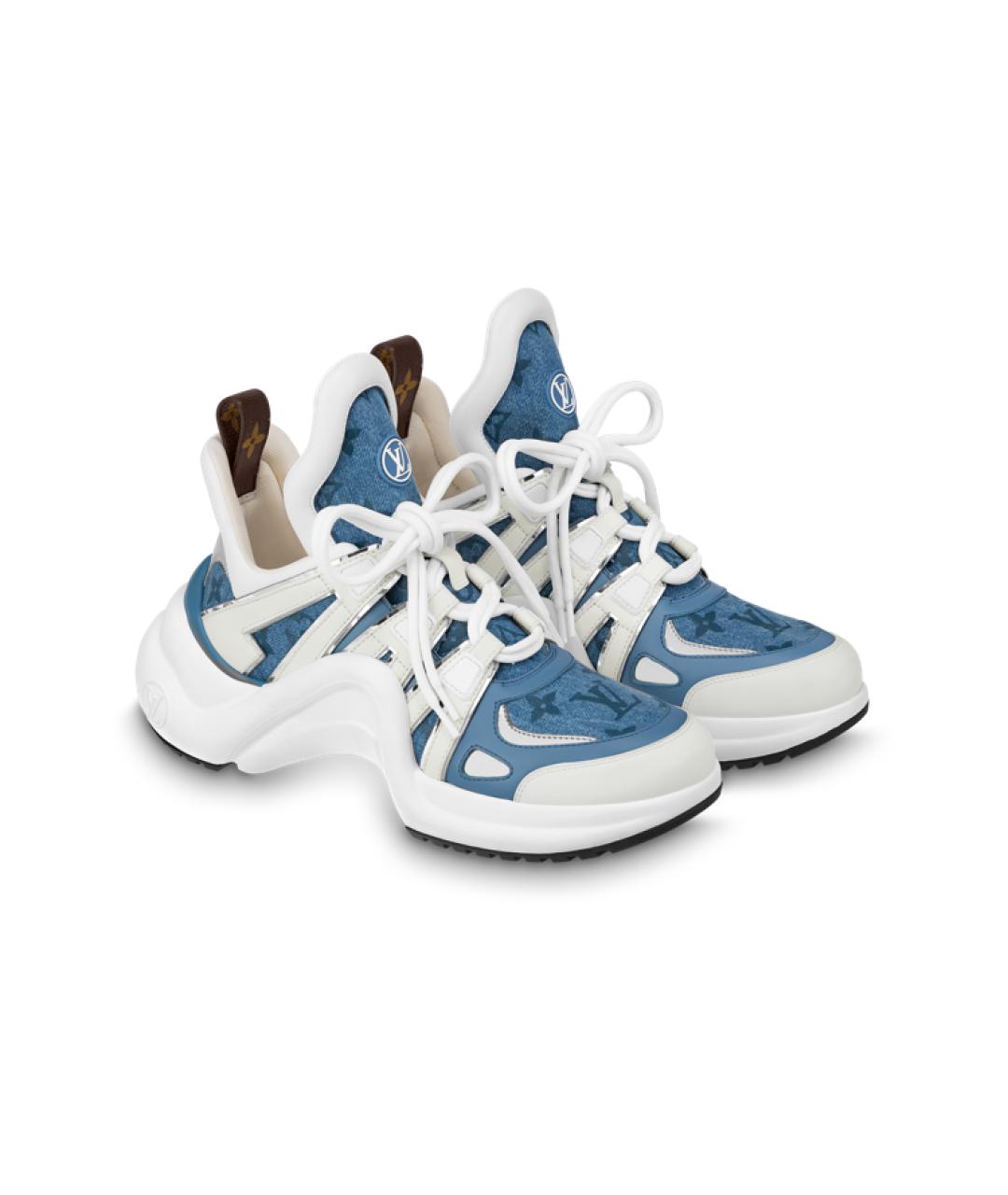 LOUIS VUITTON Белые кроссовки, фото 3