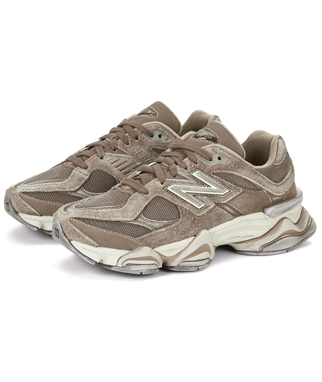 NEW BALANCE Коричневые замшевые кроссовки, фото 3