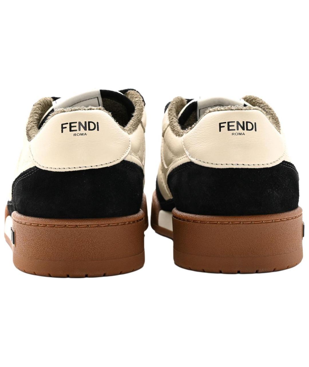 FENDI Мульти кожаные низкие кроссовки / кеды, фото 5