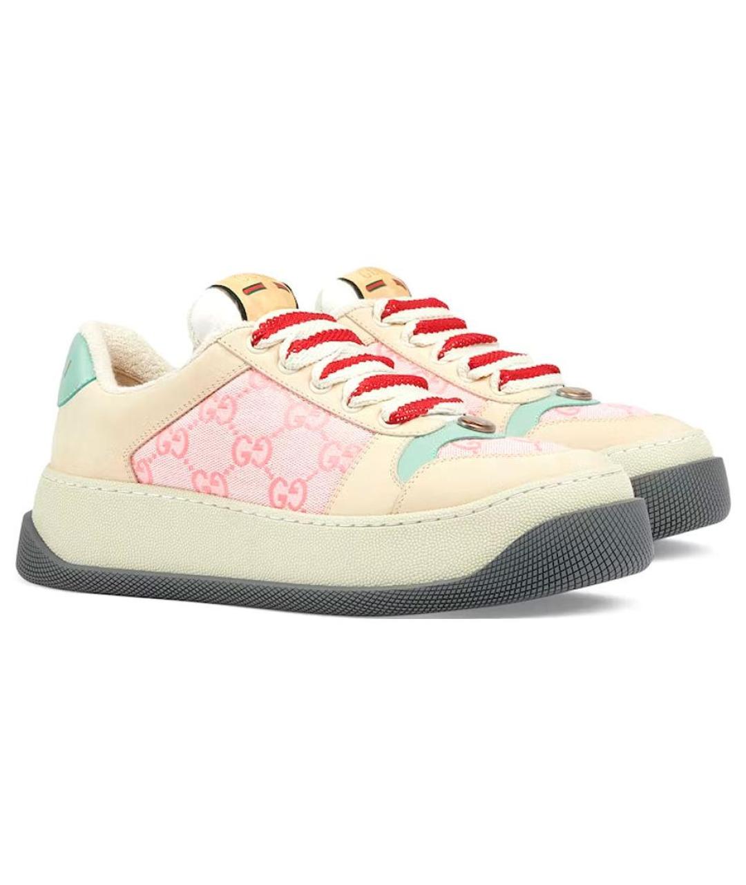 GUCCI Мульти кожаные кроссовки, фото 3