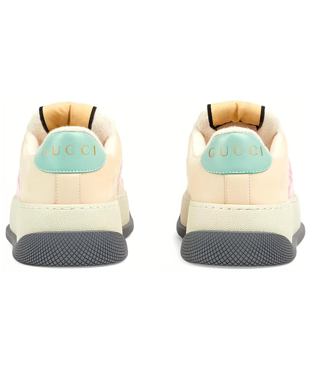 GUCCI Мульти кожаные кроссовки, фото 5