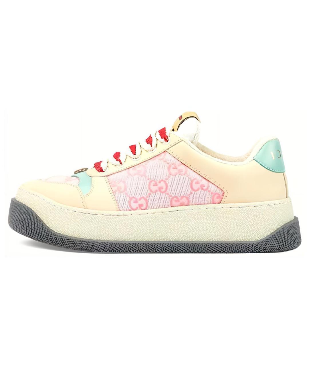 GUCCI Мульти кожаные кроссовки, фото 2