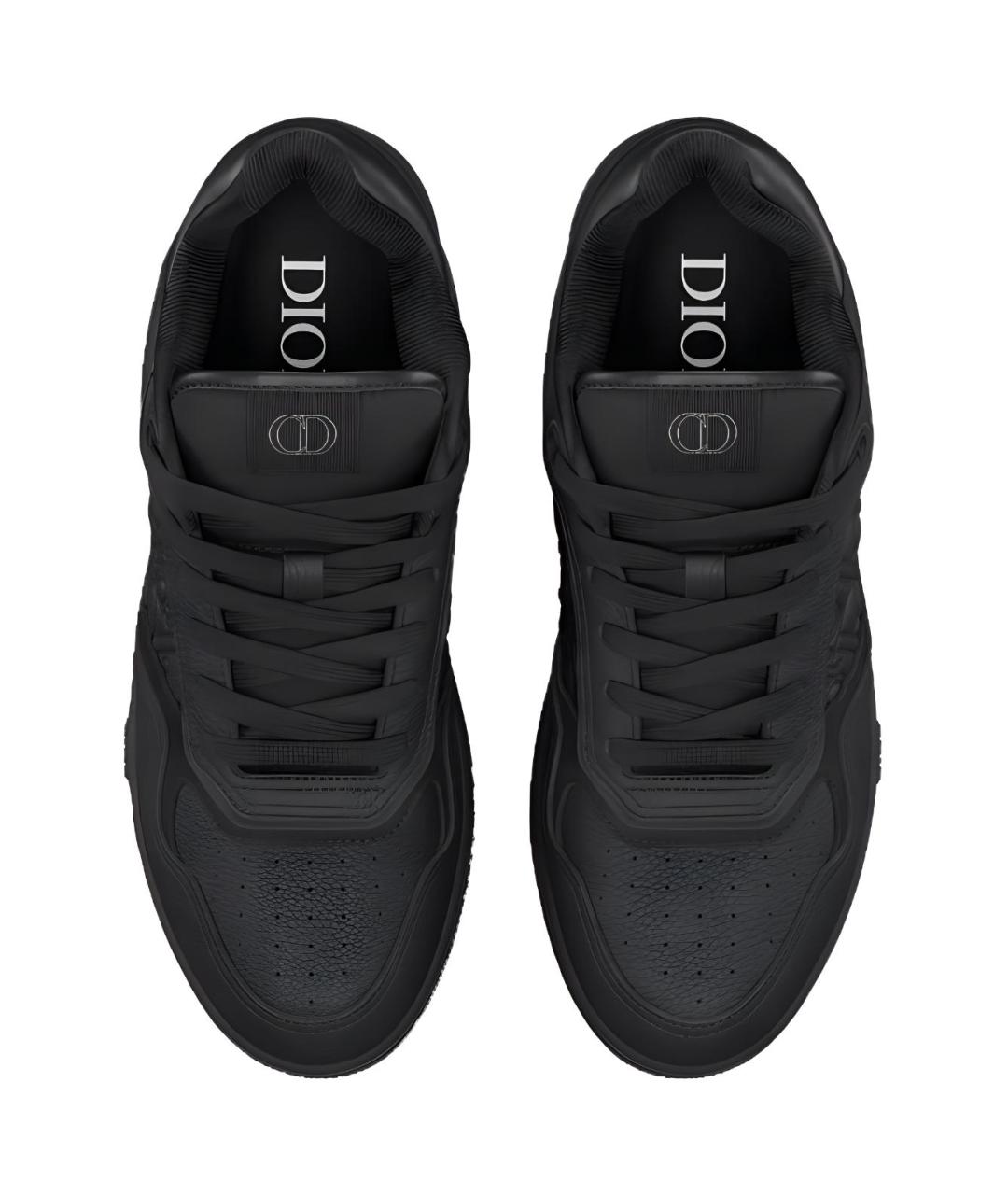 CHRISTIAN DIOR Черные кожаные низкие кроссовки / кеды, фото 5