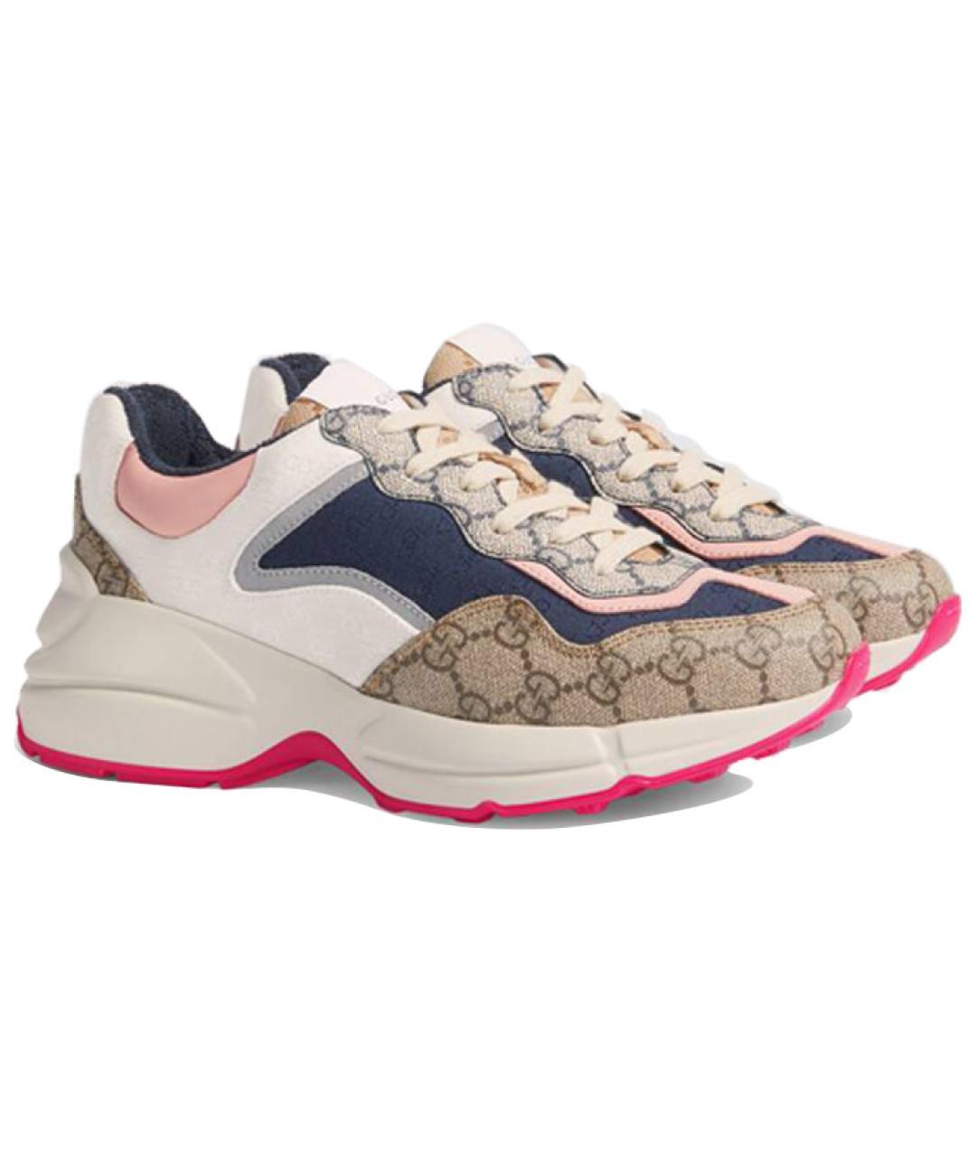 GUCCI Мульти текстильные кроссовки, фото 3