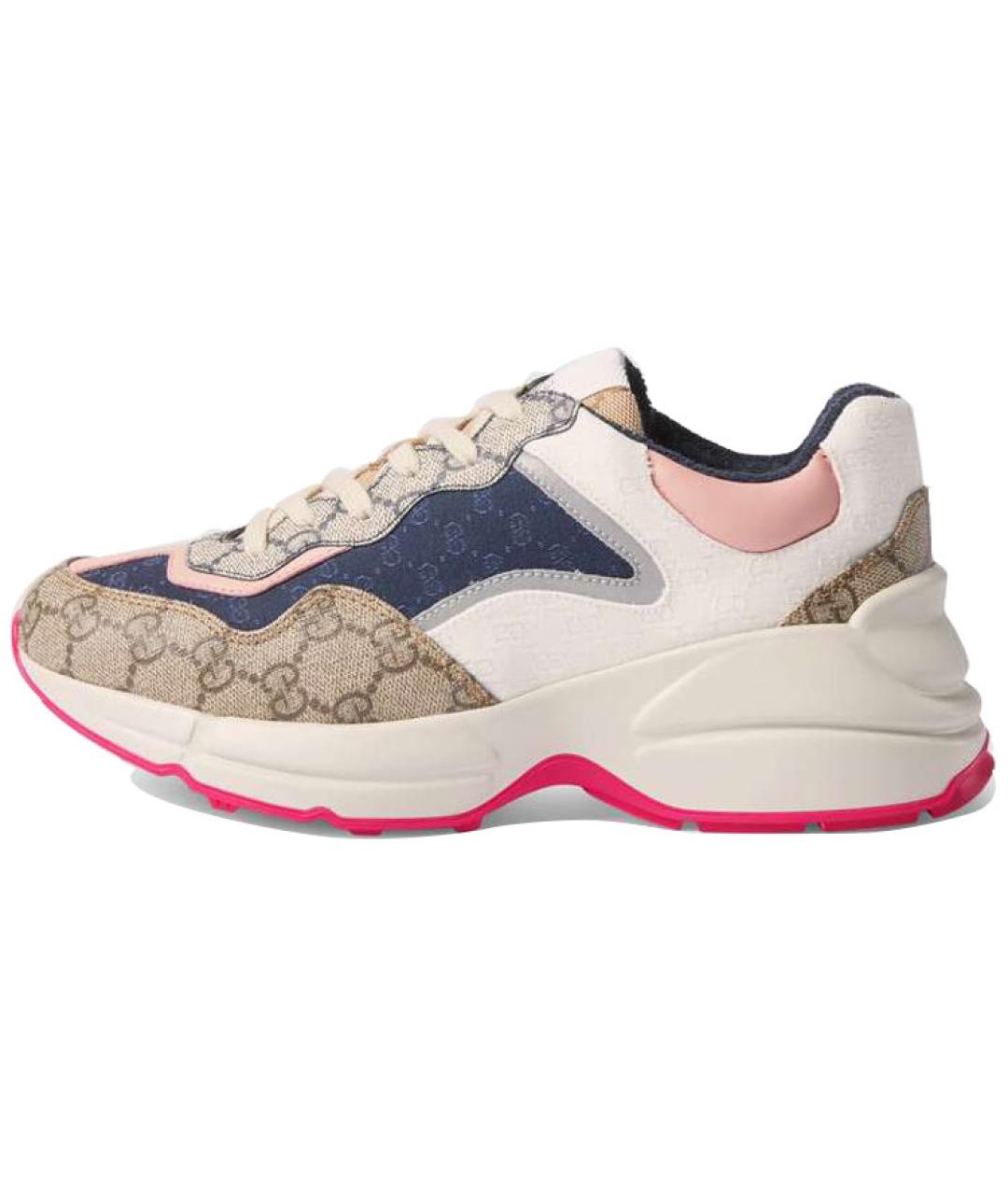 GUCCI Мульти текстильные кроссовки, фото 2