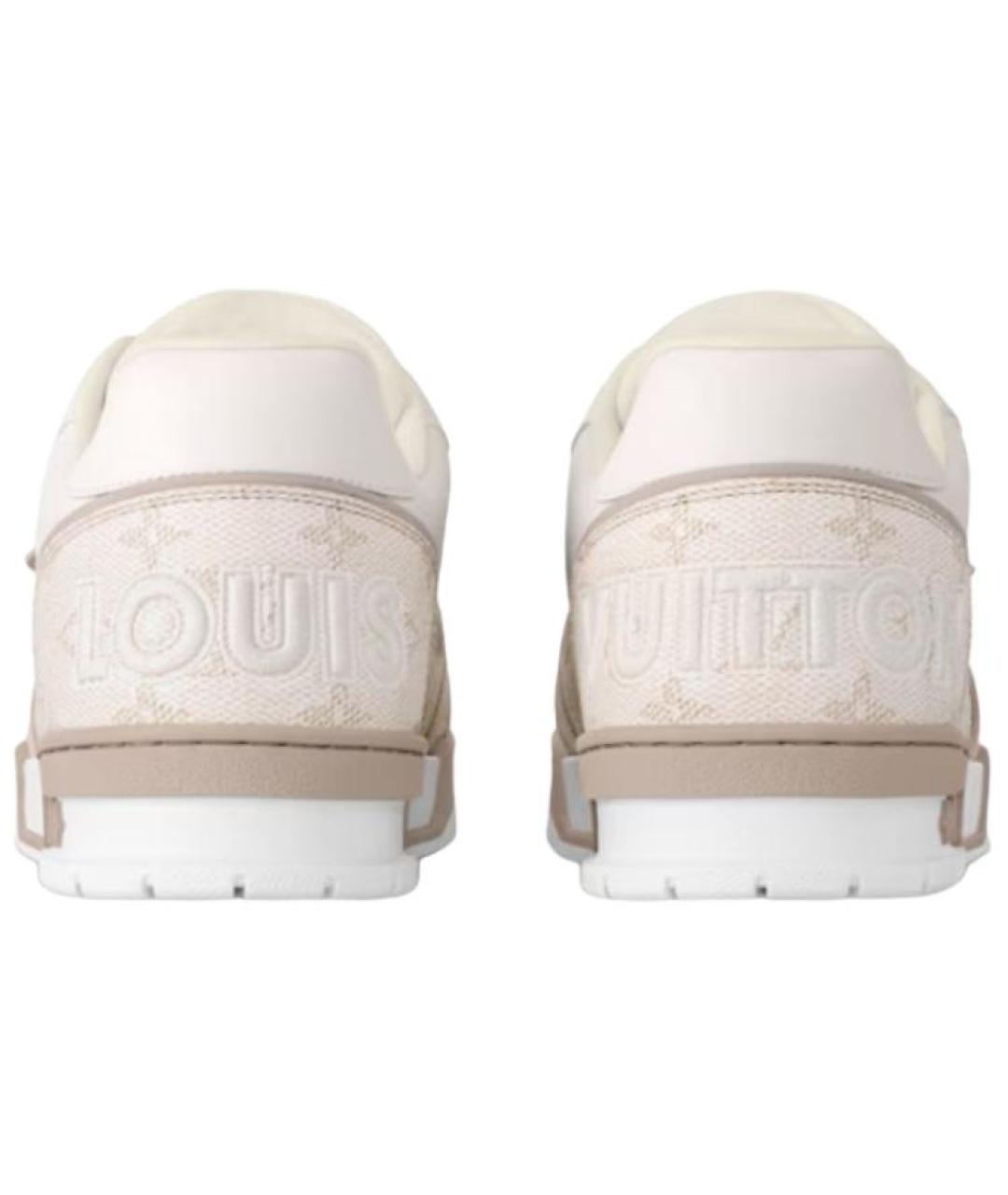 LOUIS VUITTON Белые кожаные кроссовки, фото 5