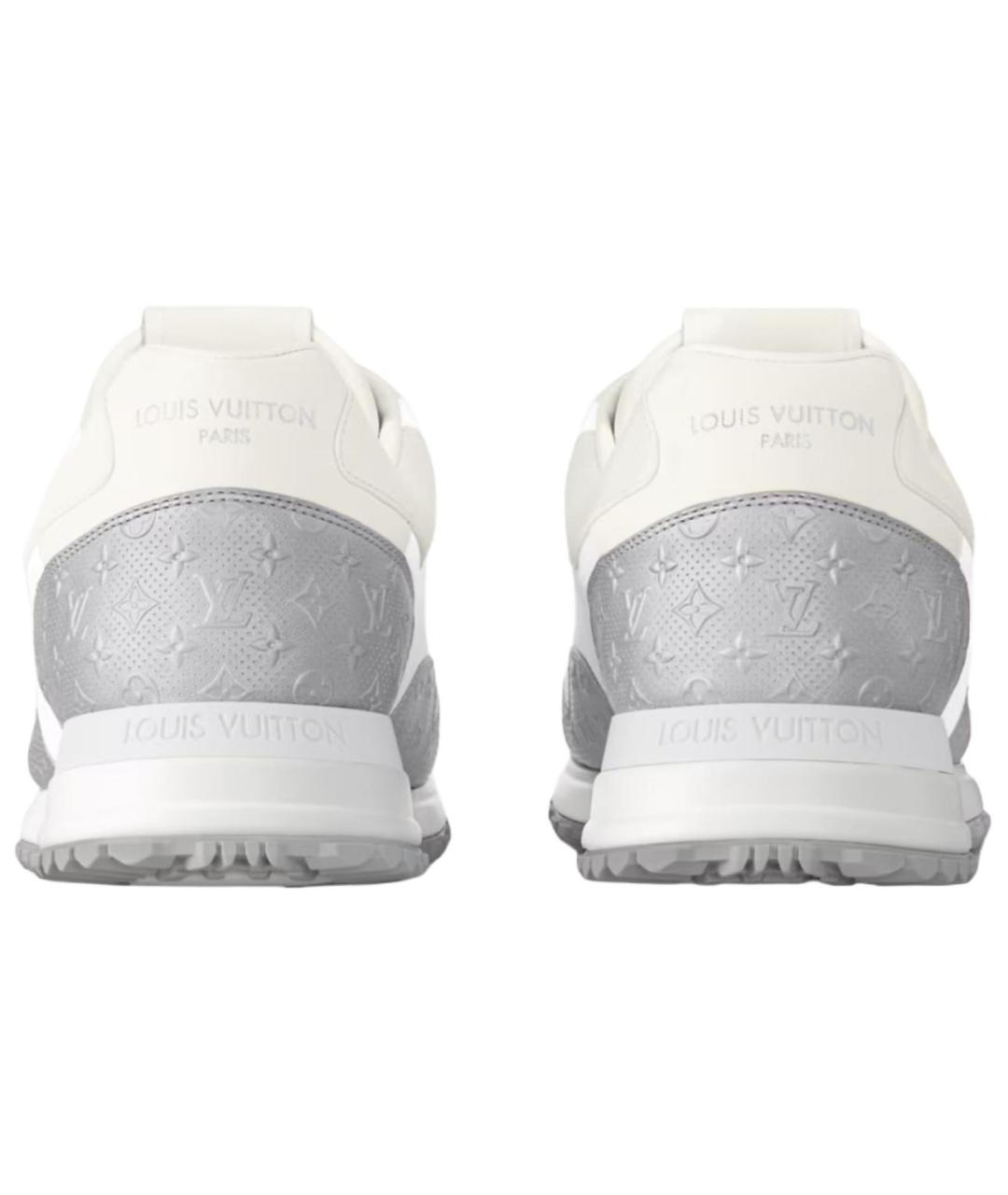 LOUIS VUITTON Белые кожаные низкие кроссовки / кеды, фото 5
