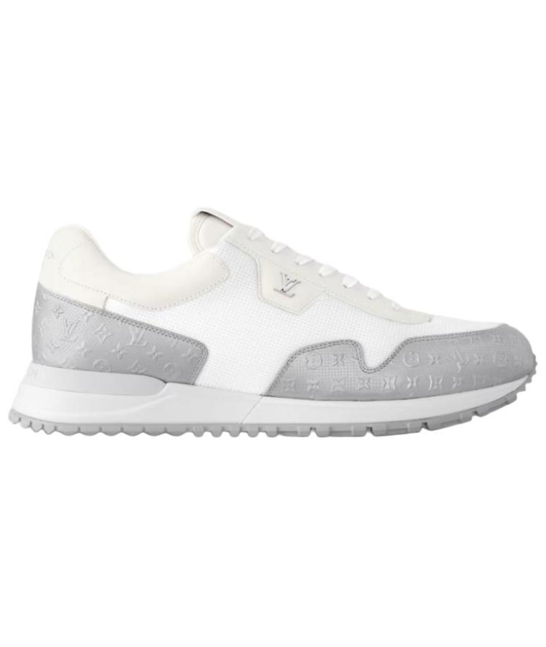 LOUIS VUITTON Белые кожаные низкие кроссовки / кеды, фото 1