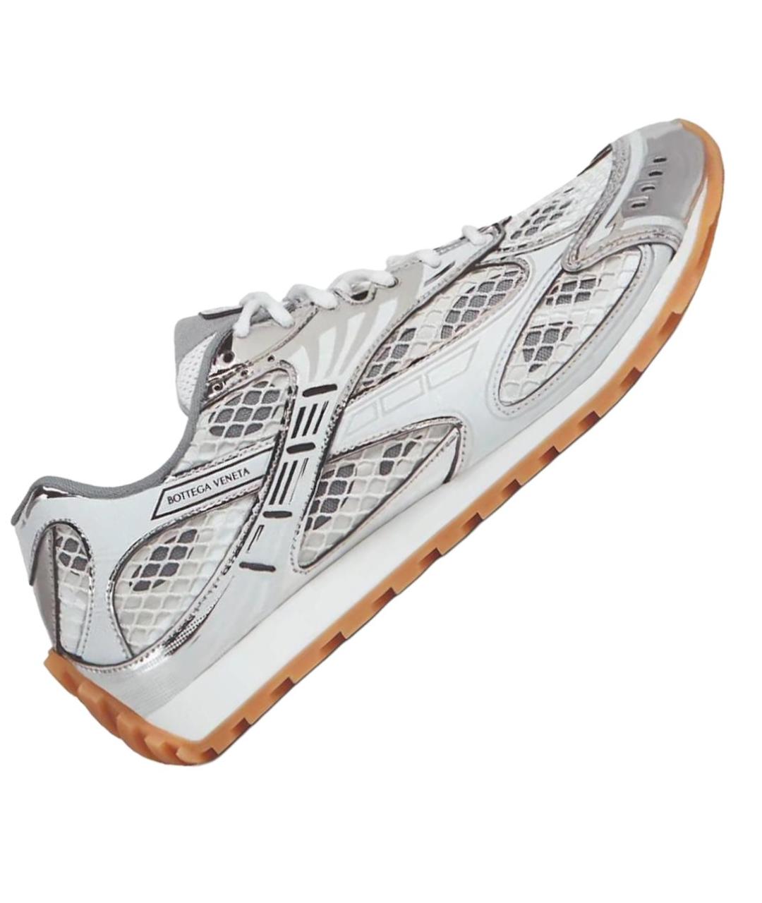 BOTTEGA VENETA Серые низкие кроссовки / кеды, фото 3