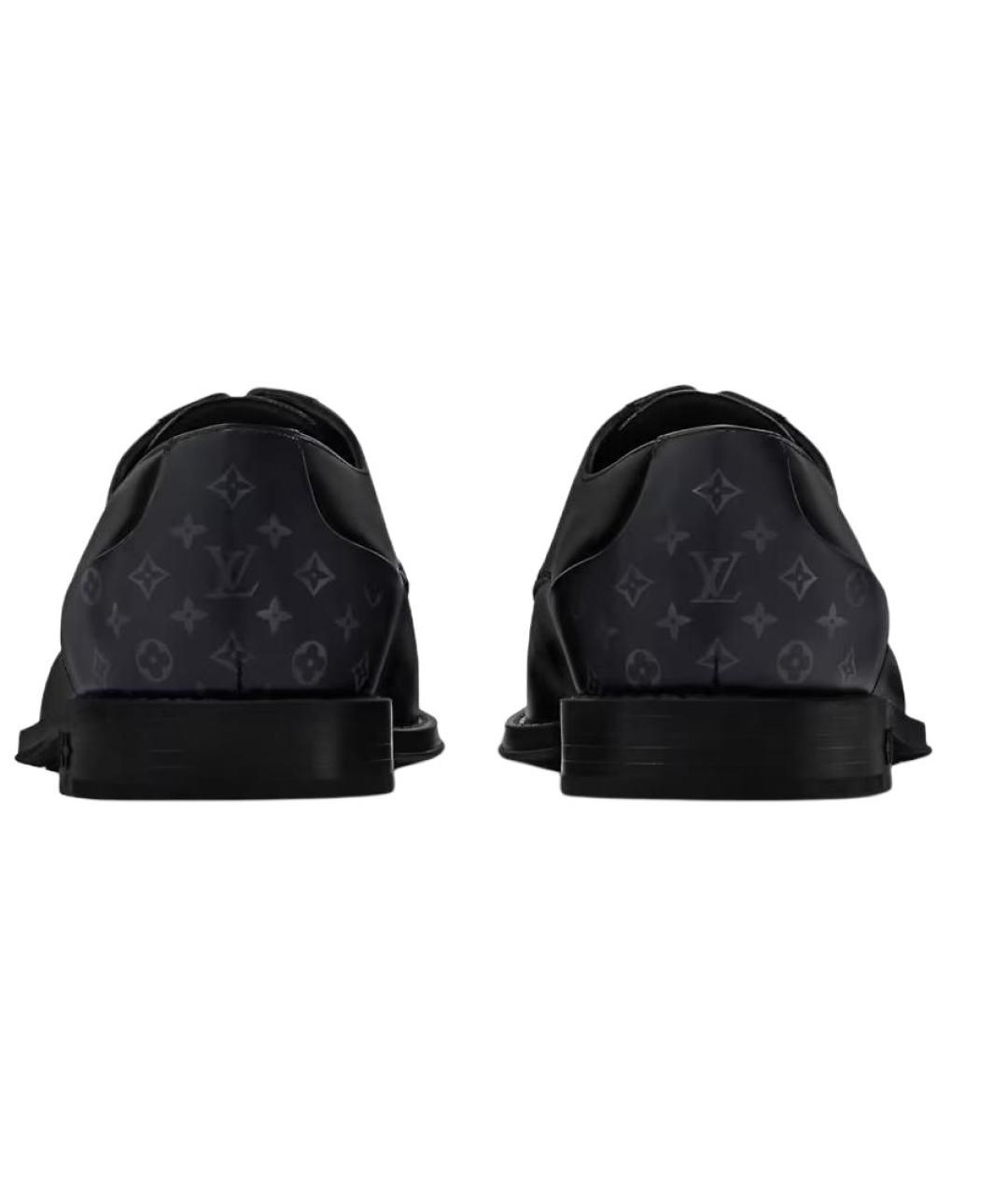LOUIS VUITTON Черные кожаные туфли, фото 4