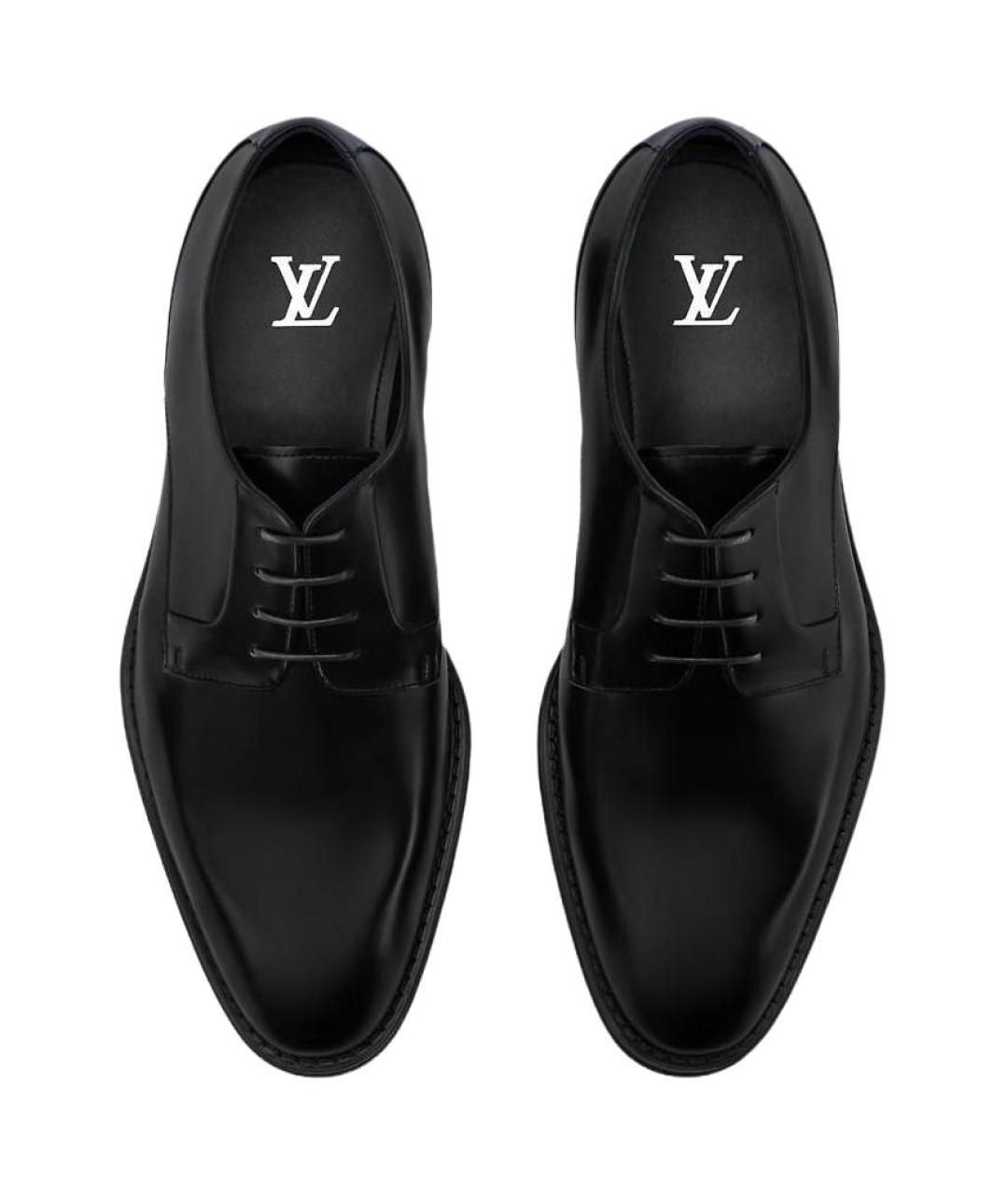 LOUIS VUITTON Черные кожаные туфли, фото 3