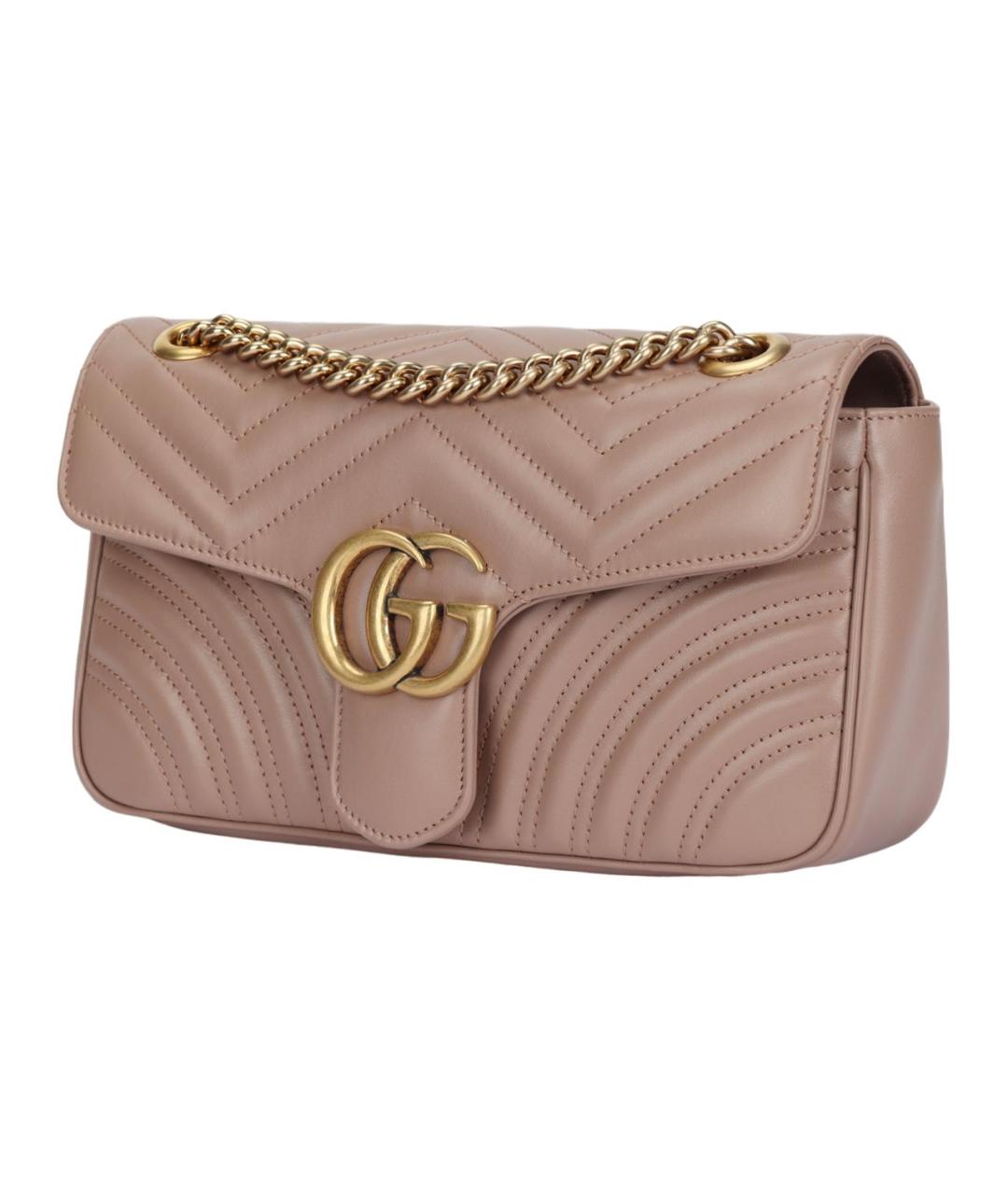 GUCCI Розовая кожаная сумка через плечо, фото 2