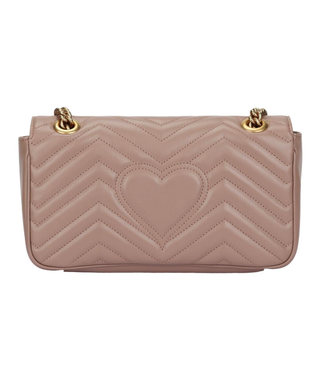 GUCCI Розовая кожаная сумка через плечо, фото 3