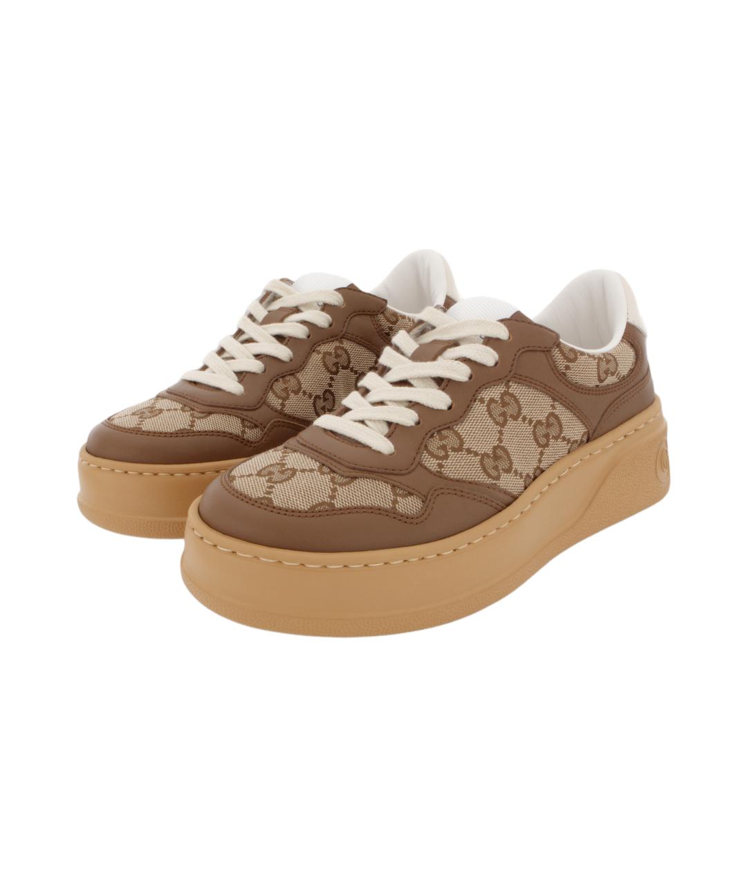 GUCCI Коричневые кроссовки, фото 3