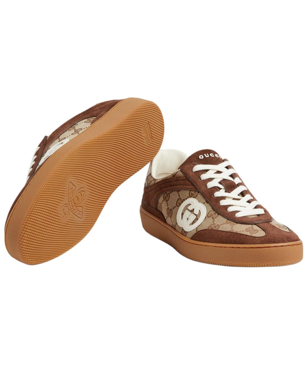 GUCCI Замшевые низкие кроссовки / кеды, фото 6