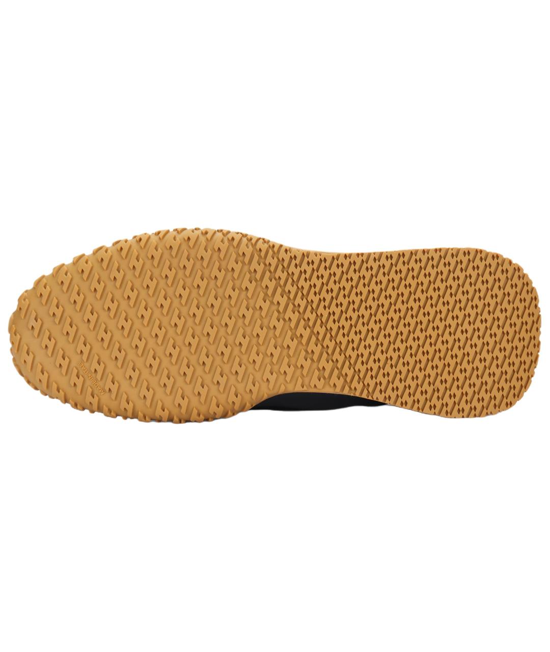 HERMES Черные кожаные низкие кроссовки / кеды, фото 5