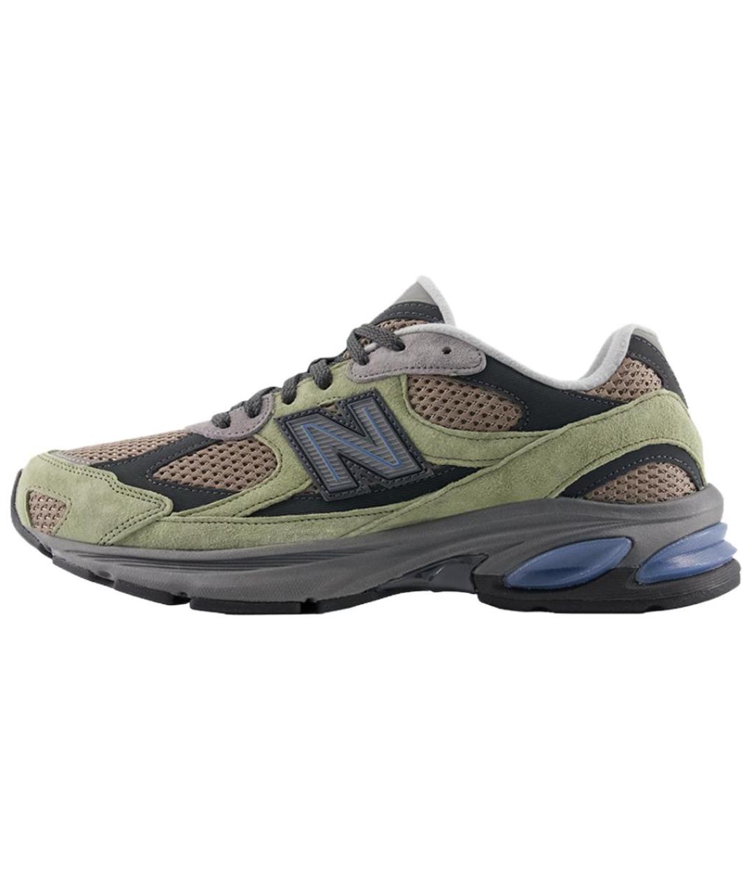 NEW BALANCE Зеленые замшевые кроссовки, фото 8