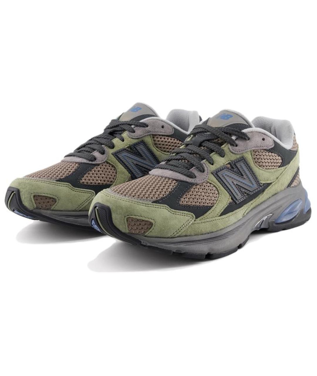 NEW BALANCE Зеленые замшевые кроссовки, фото 7