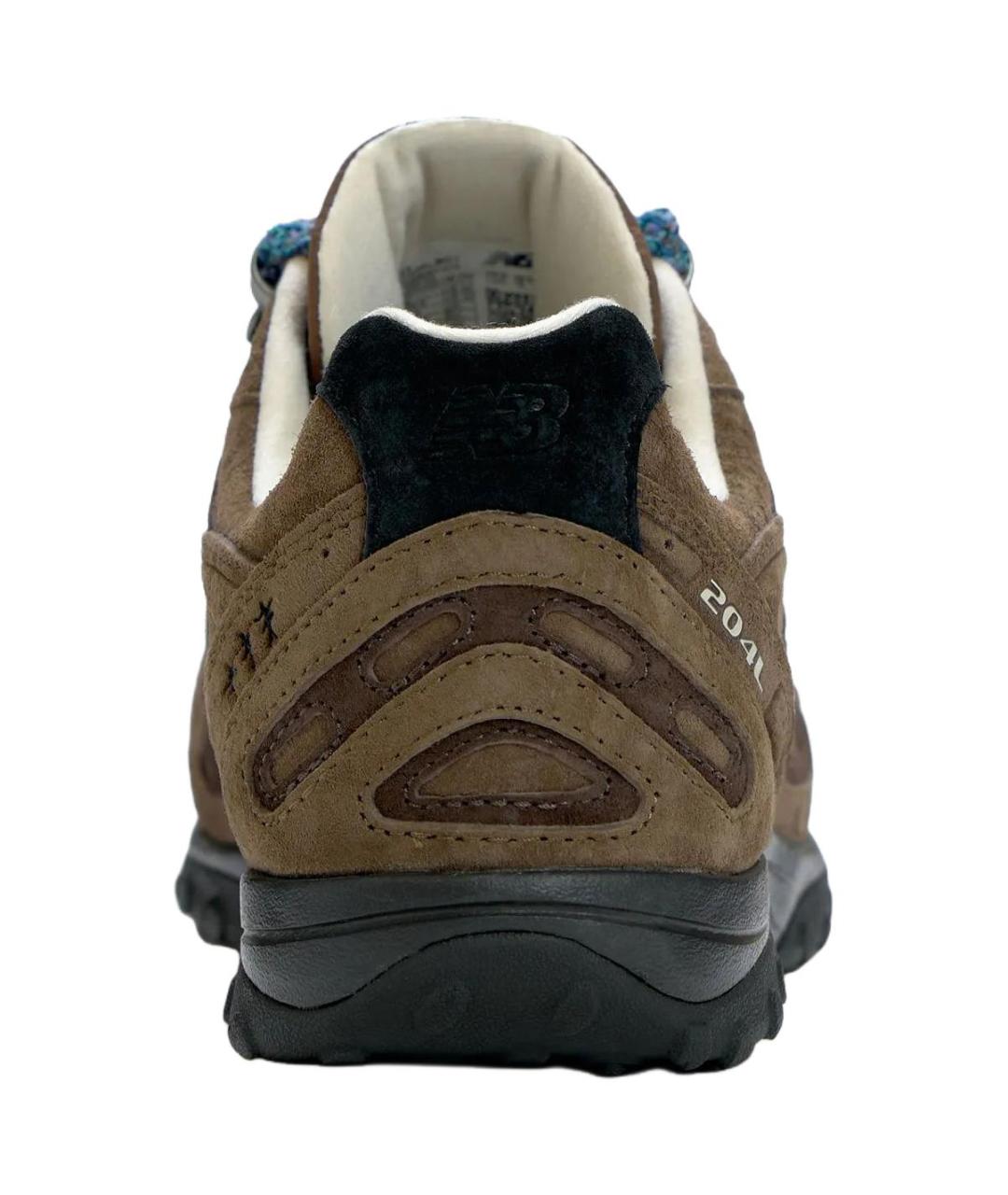 NEW BALANCE Коричневые замшевые кроссовки, фото 4