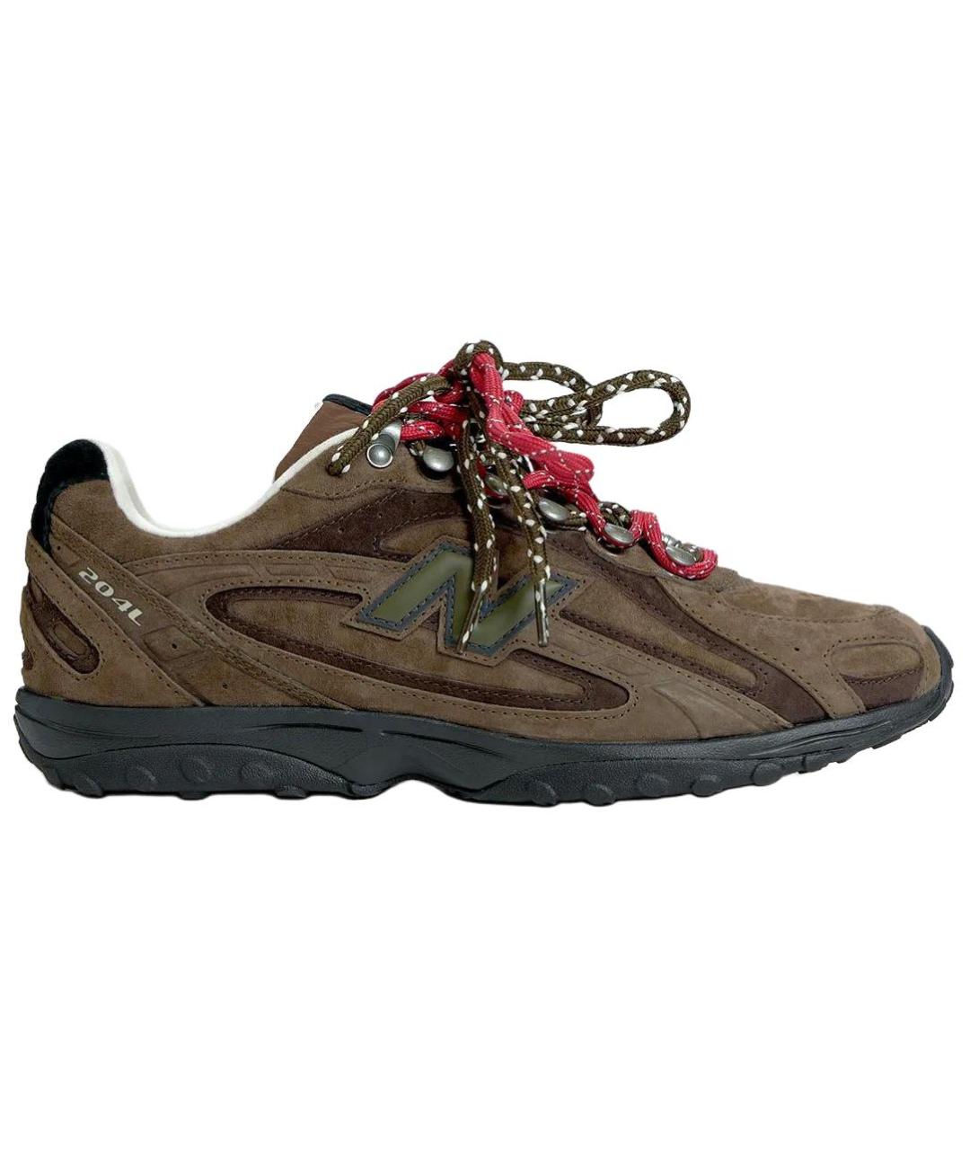 NEW BALANCE Коричневые замшевые кроссовки, фото 1