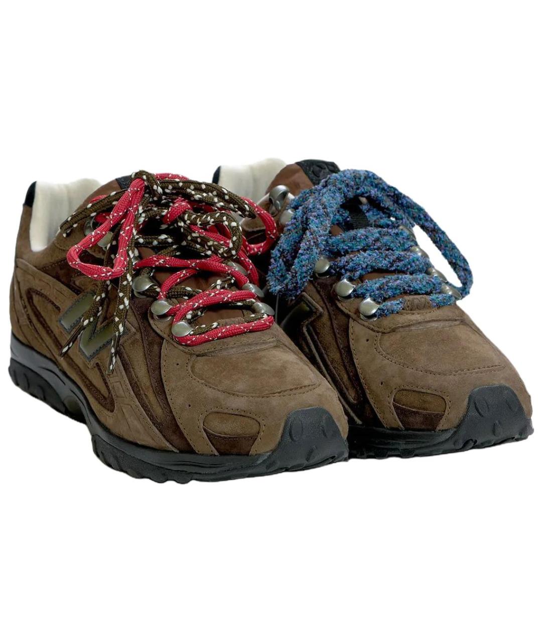 NEW BALANCE Коричневые замшевые кроссовки, фото 3