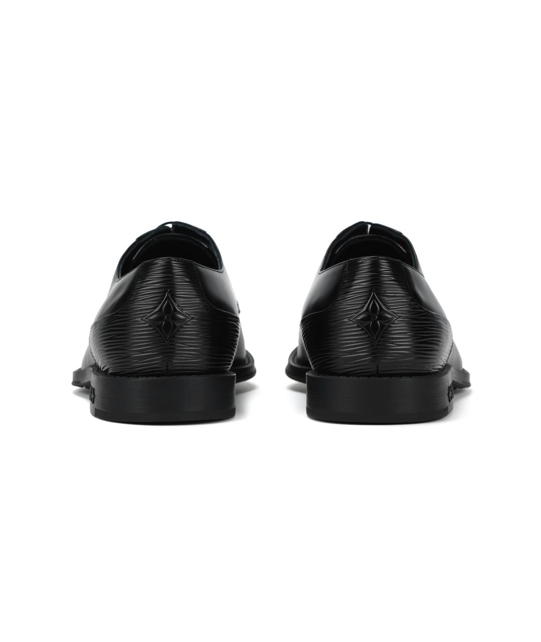 LOUIS VUITTON Черные кожаные туфли, фото 5