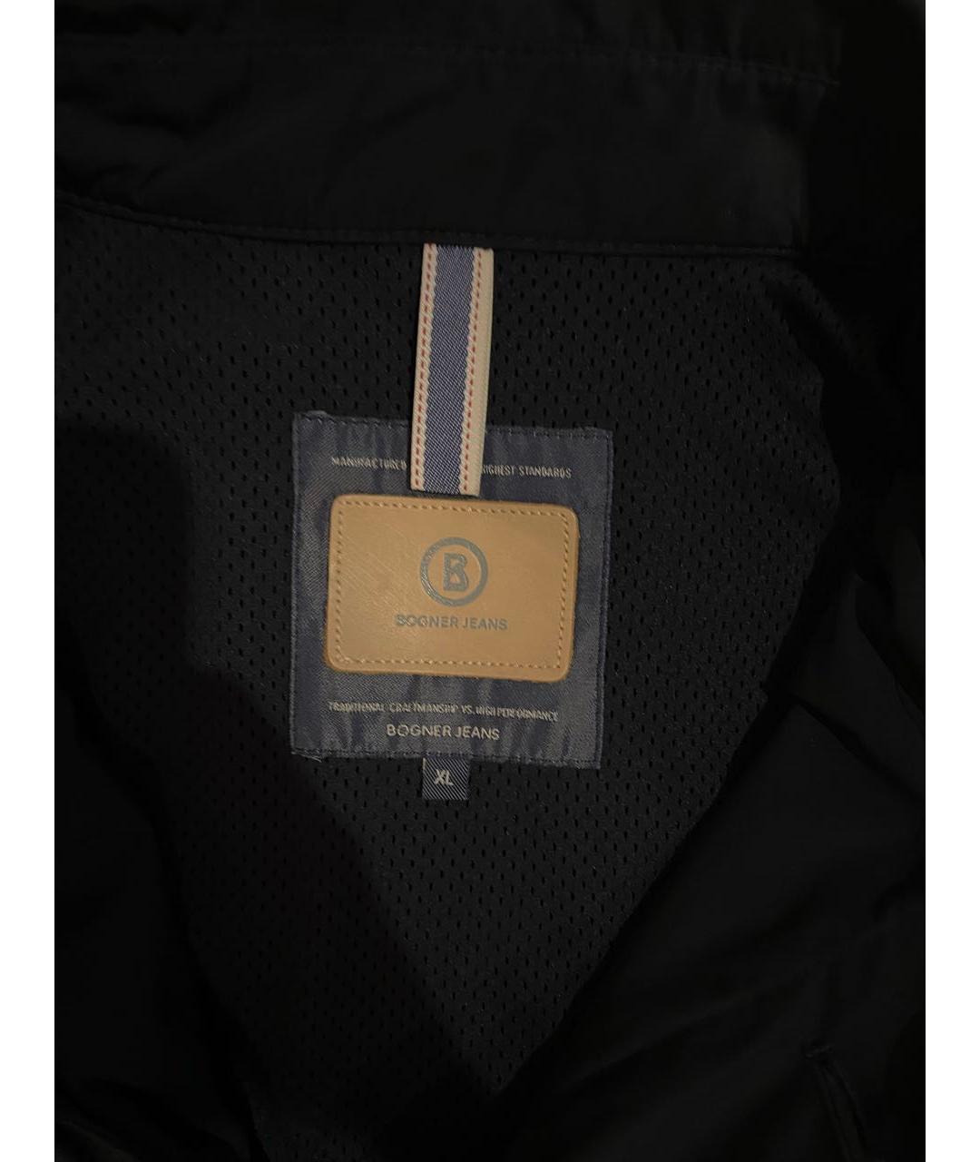 BOGNER Темно-синий полиэстеровый тренч / плащ, фото 2