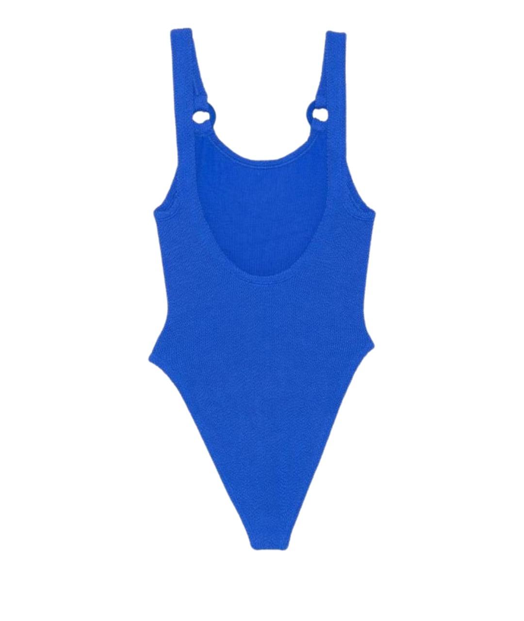 HUNZA G Синий полиамидовый купальник, фото 1