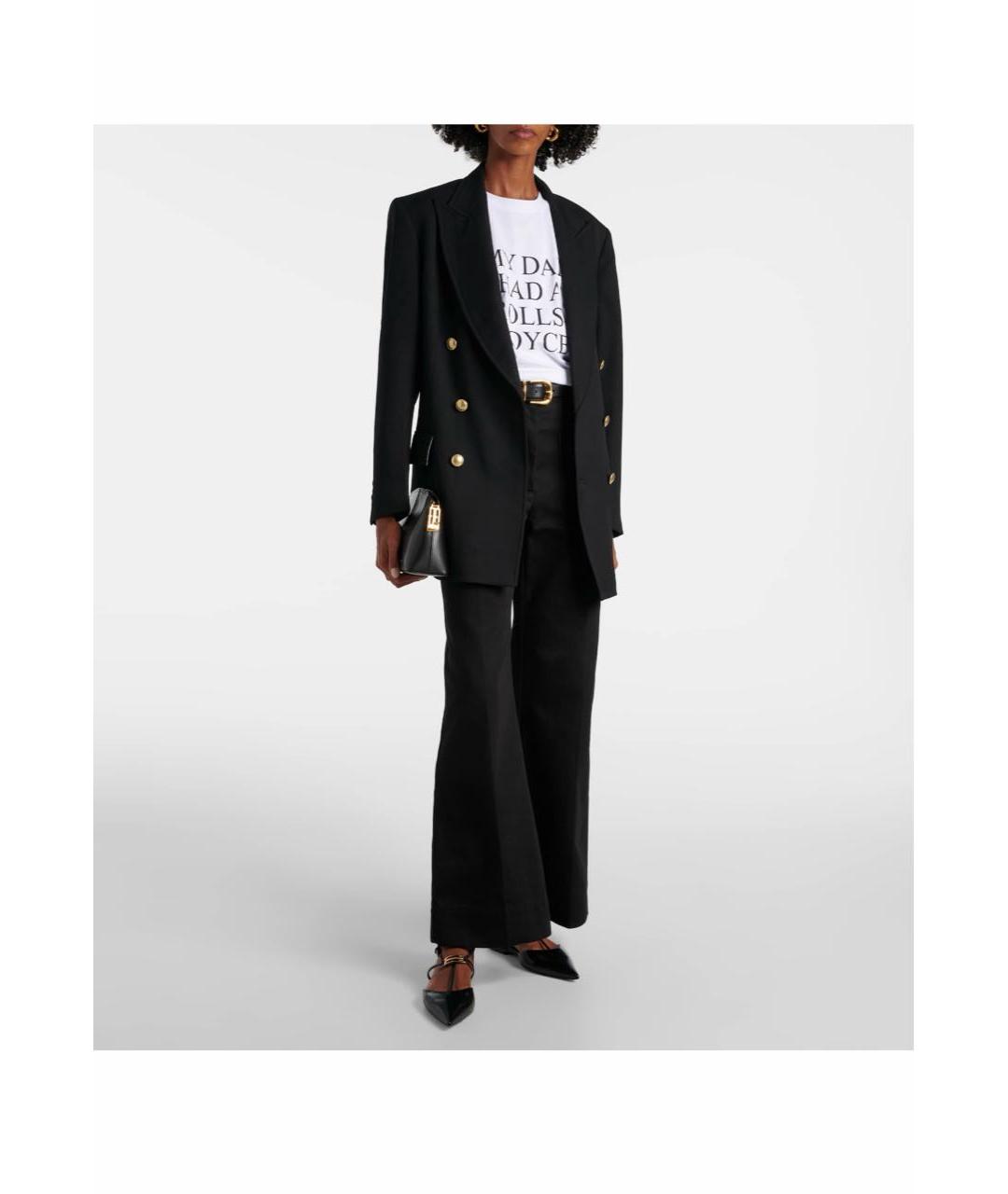 VICTORIA BECKHAM Белая хлопковая футболка, фото 4