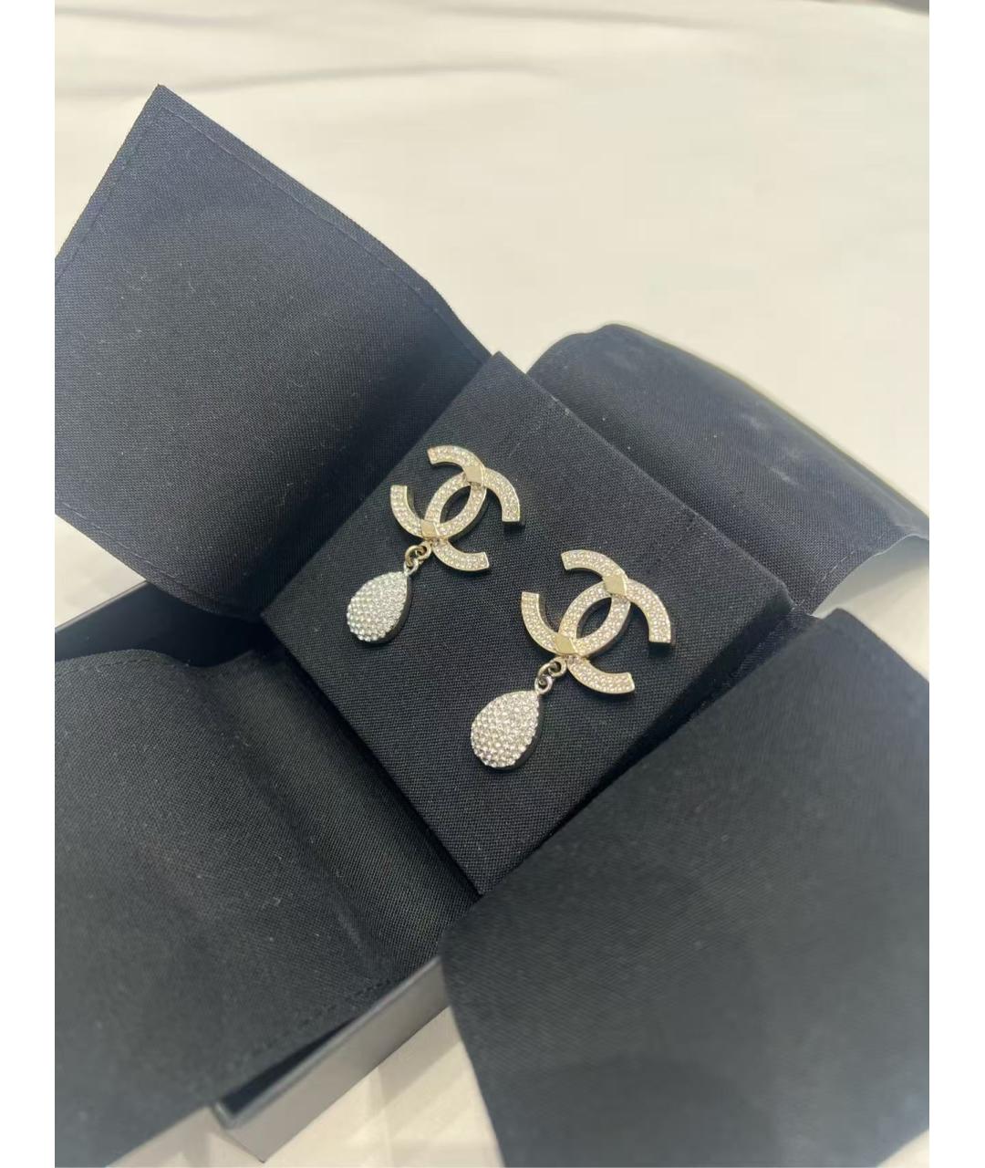 CHANEL Серебряные серьги, фото 4