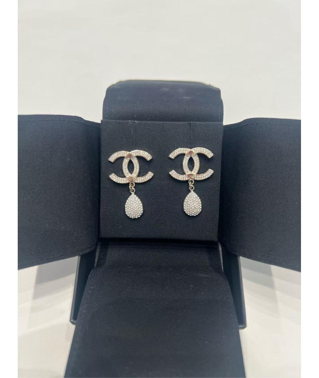 CHANEL Серебряные серьги, фото 2