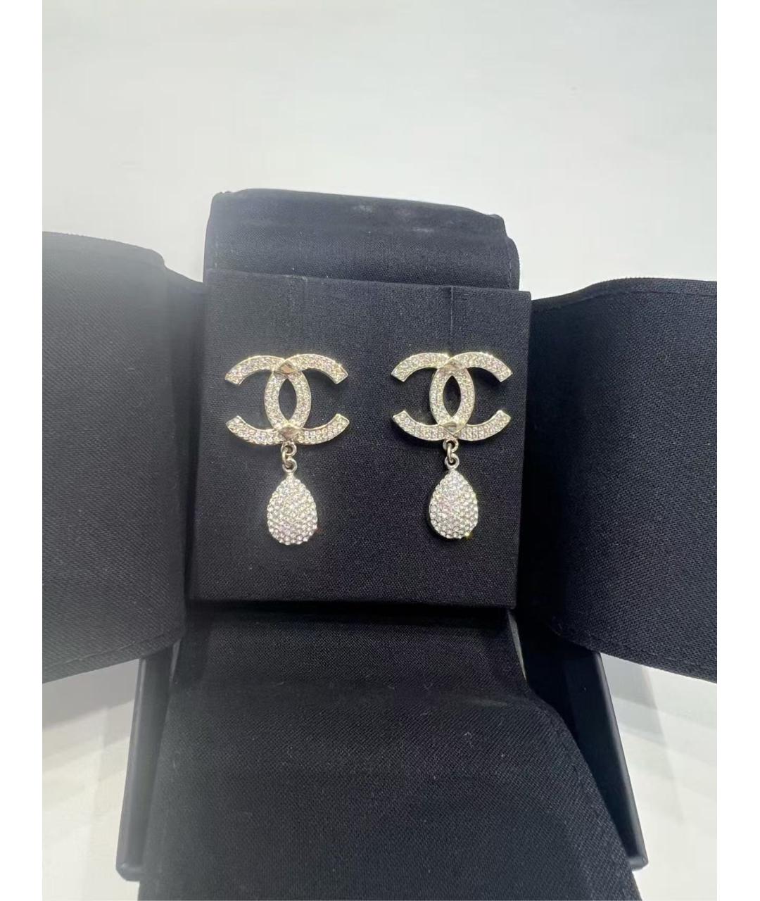 CHANEL Серебряные серьги, фото 5