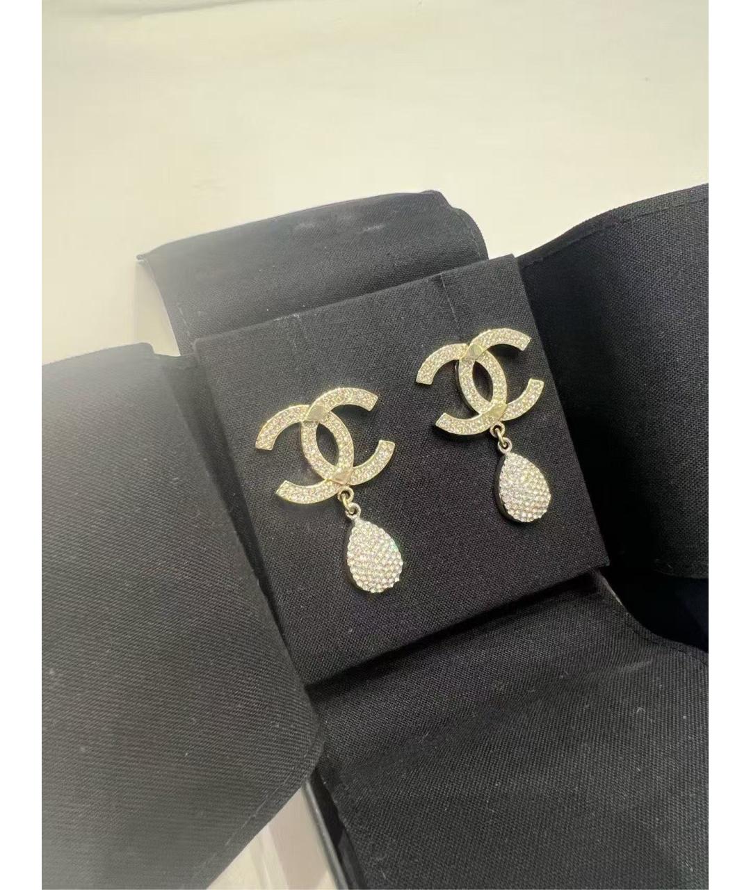 CHANEL Серебряные серьги, фото 3