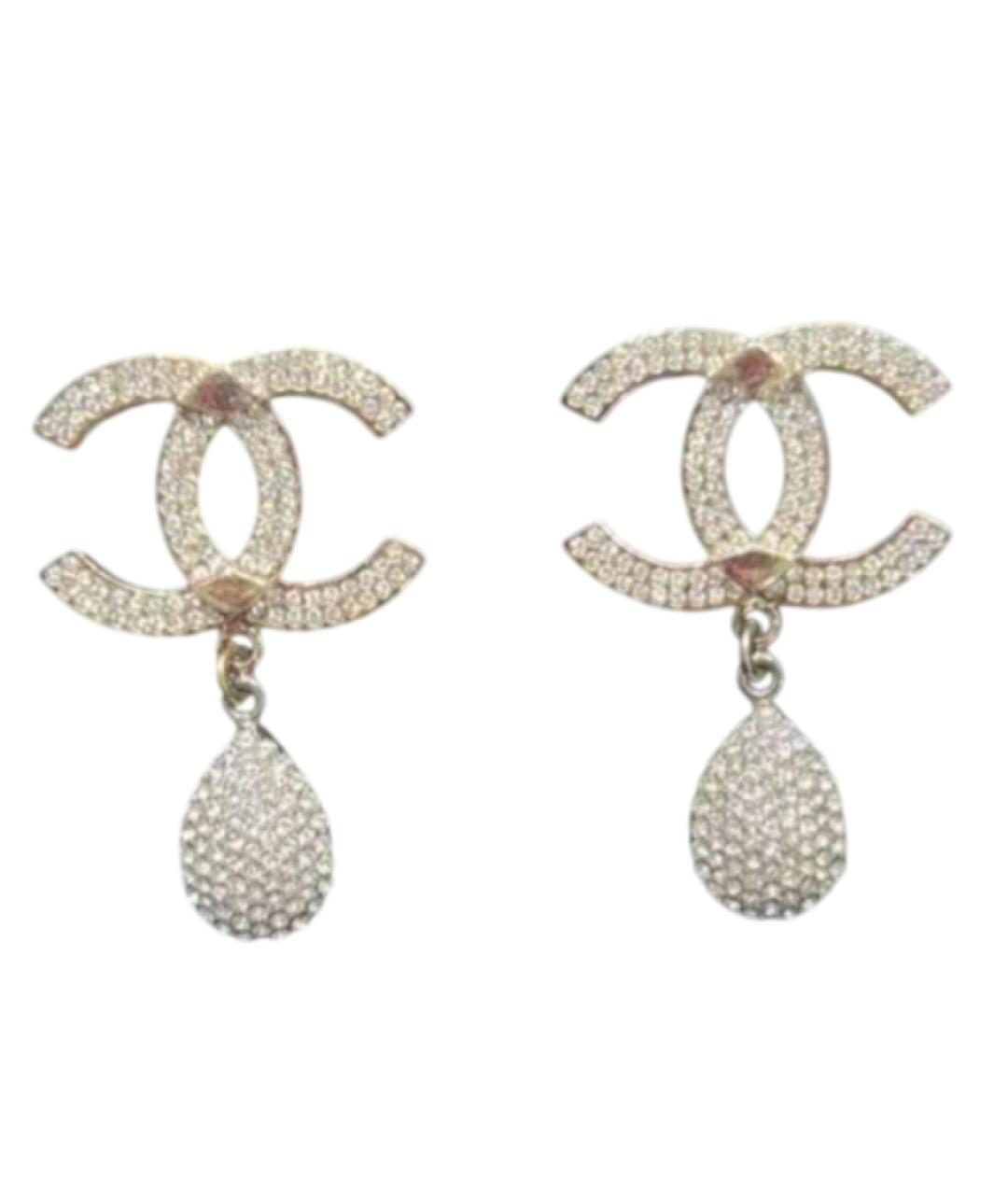 CHANEL Серебряные серьги, фото 1