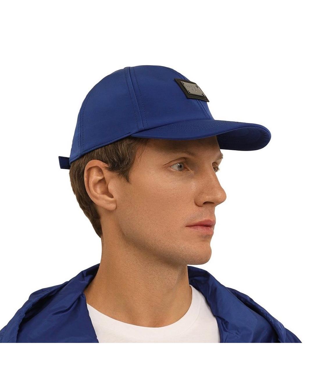 DOLCE&GABBANA Синяя кепка/бейсболка, фото 3