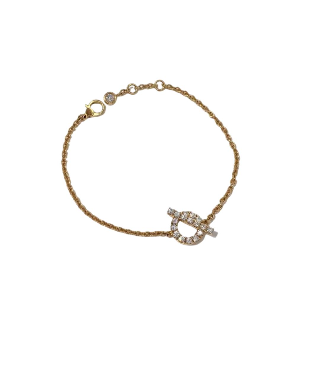 HERMES Золотой браслет из розового золота, фото 6