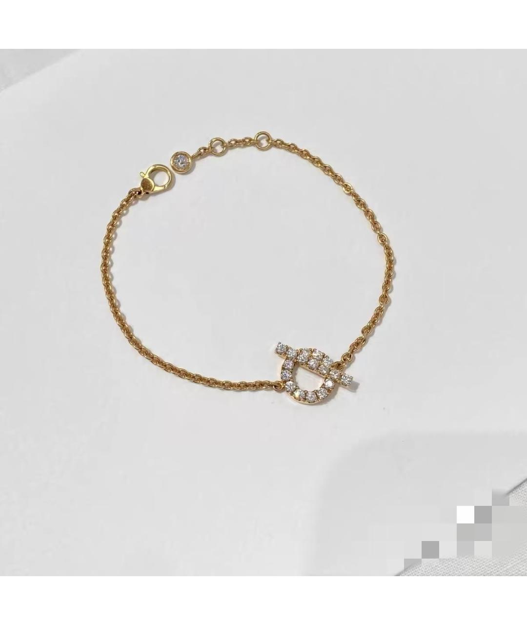 HERMES Золотой браслет из розового золота, фото 2