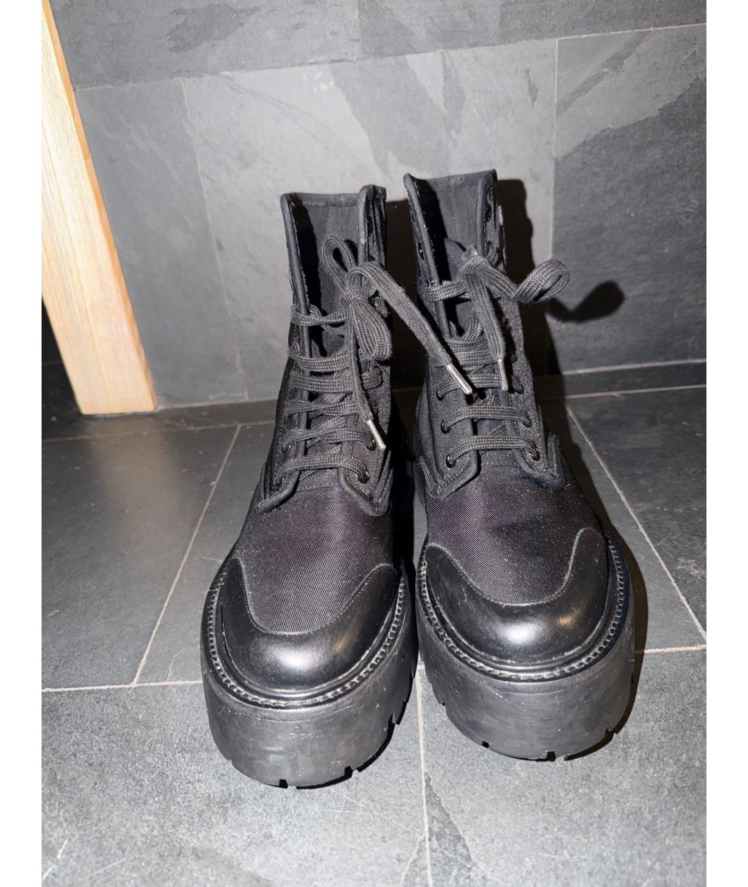 CELINE Черные кожаные ботинки, фото 2