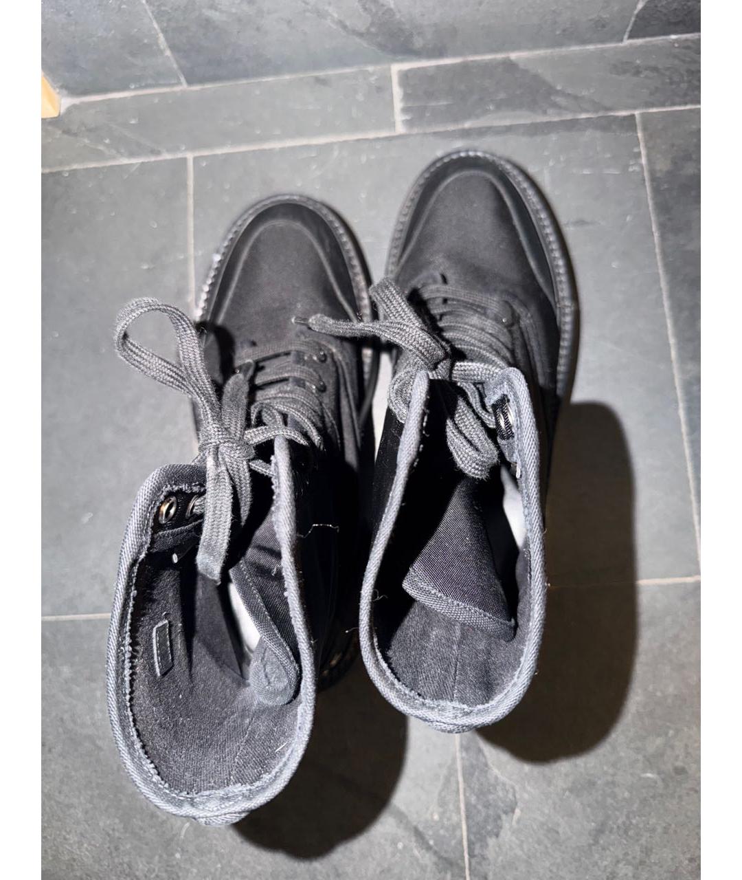 CELINE Черные кожаные ботинки, фото 3