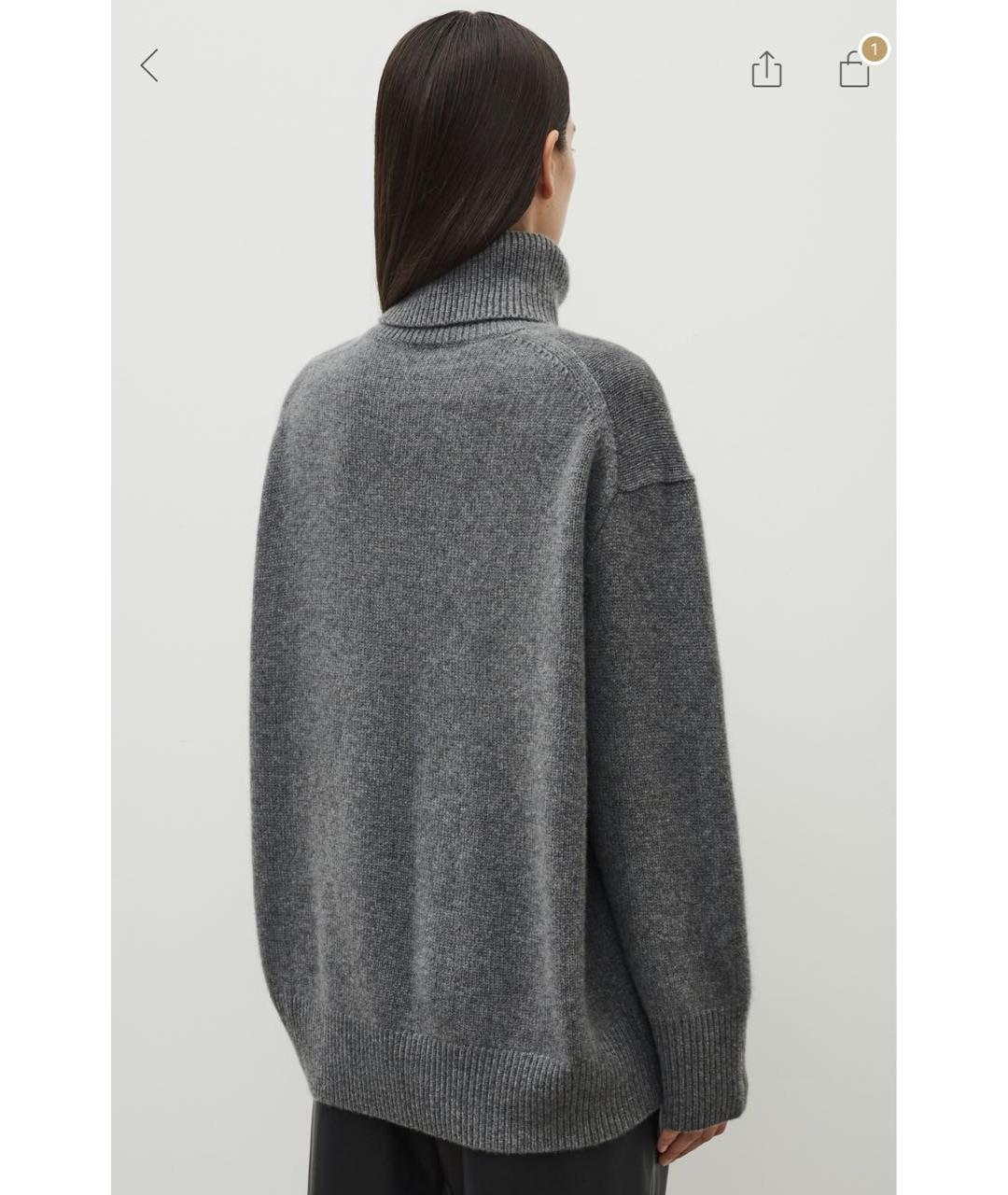 12 STOREEZ Серый кашемировый джемпер / свитер, фото 2