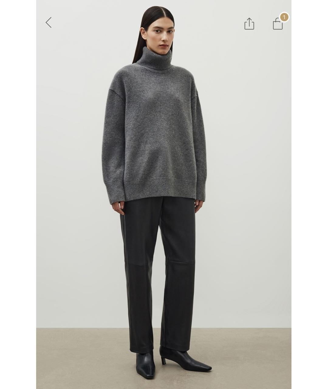 12 STOREEZ Серый кашемировый джемпер / свитер, фото 5