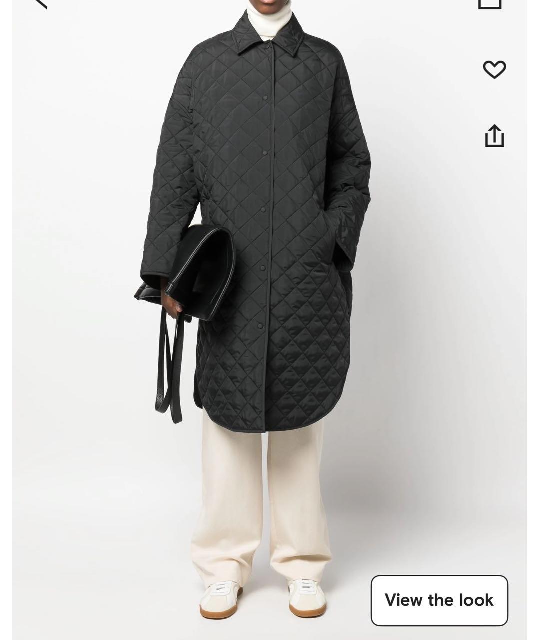 TOTEME Черное пальто, фото 2