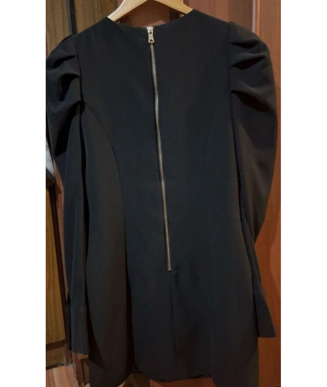 BALMAIN Черное хлопко-эластановое повседневное платье, фото 2