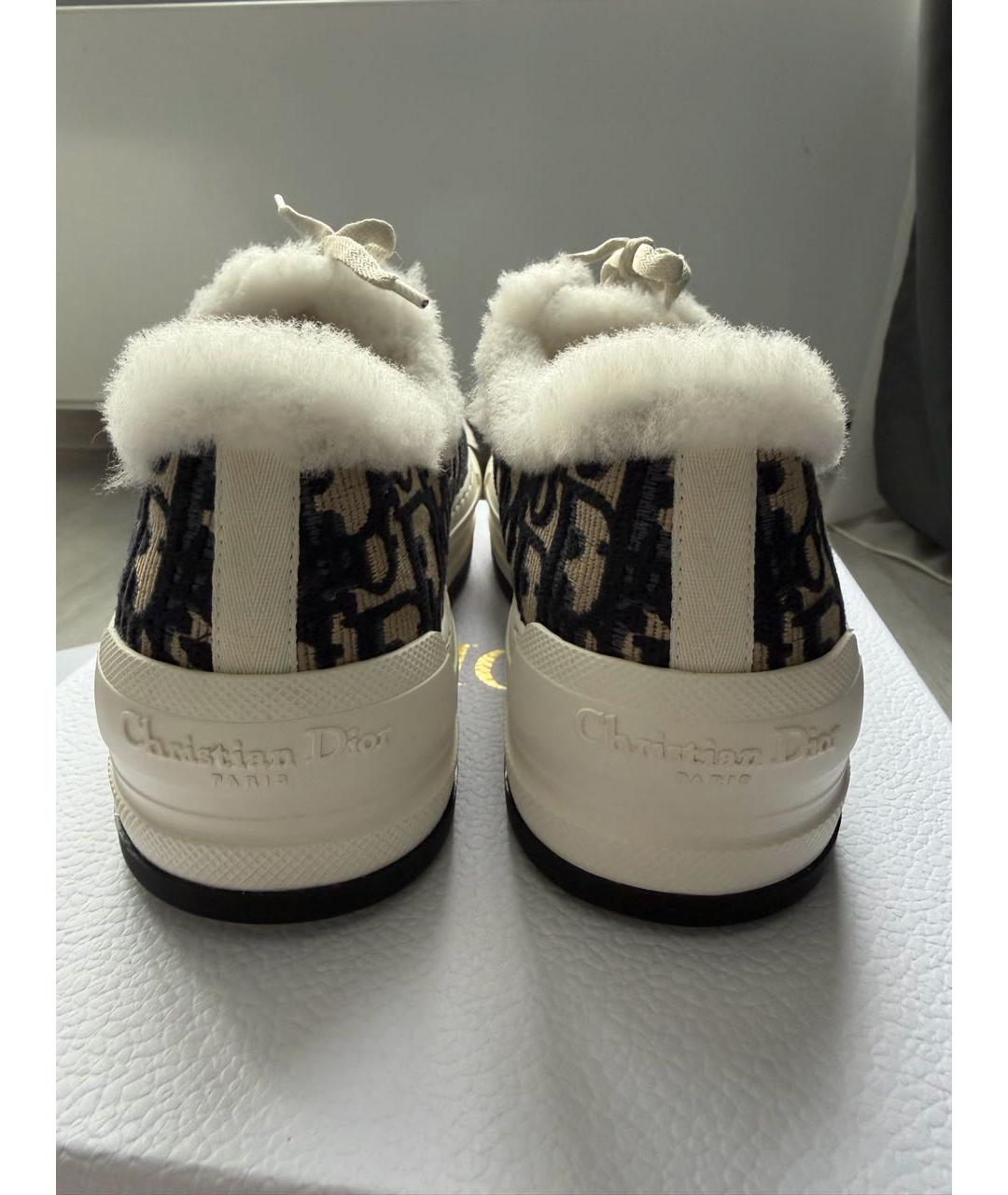 CHRISTIAN DIOR Бежевые кеды, фото 4