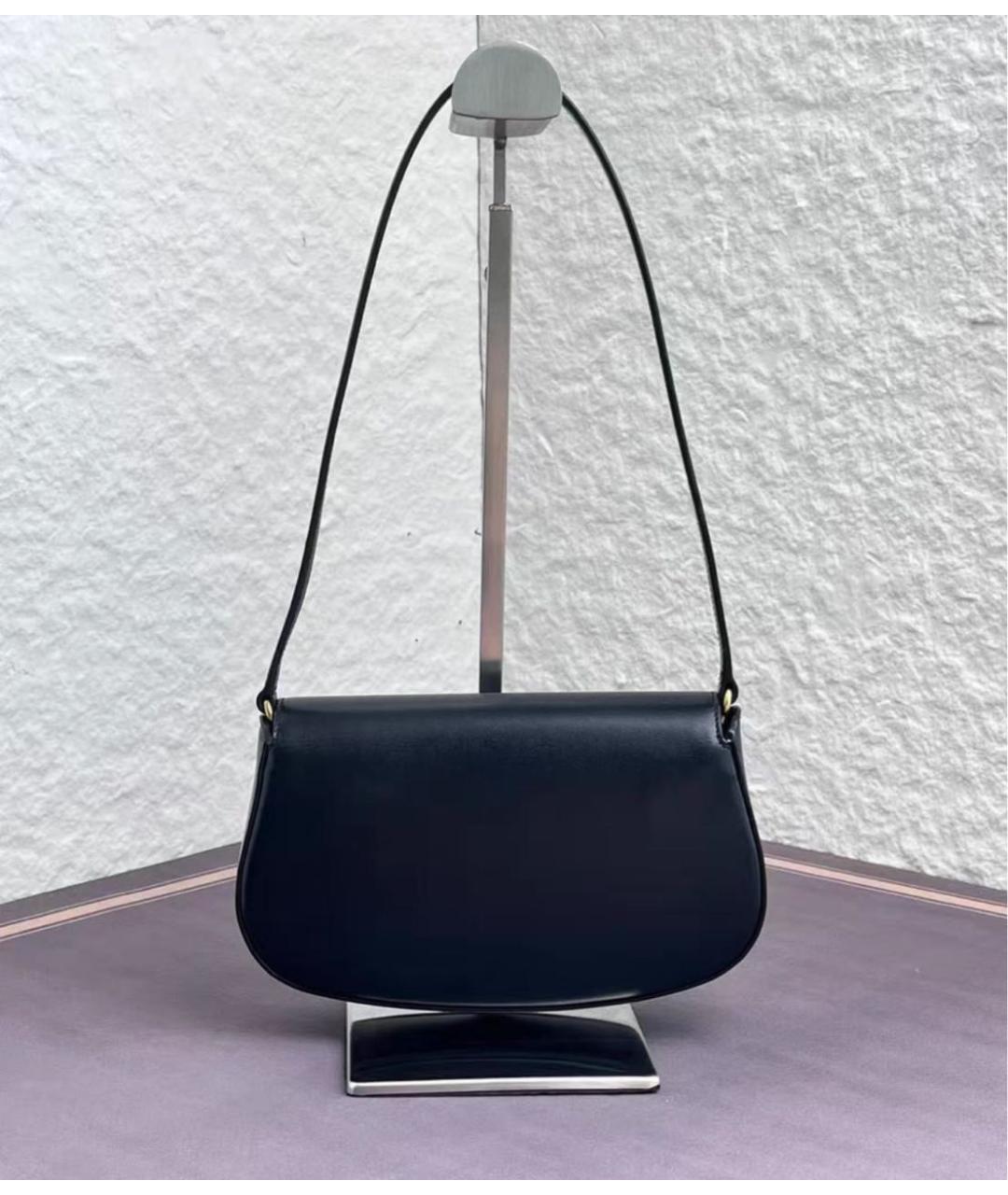 SAINT LAURENT Черная кожаная сумка через плечо, фото 5